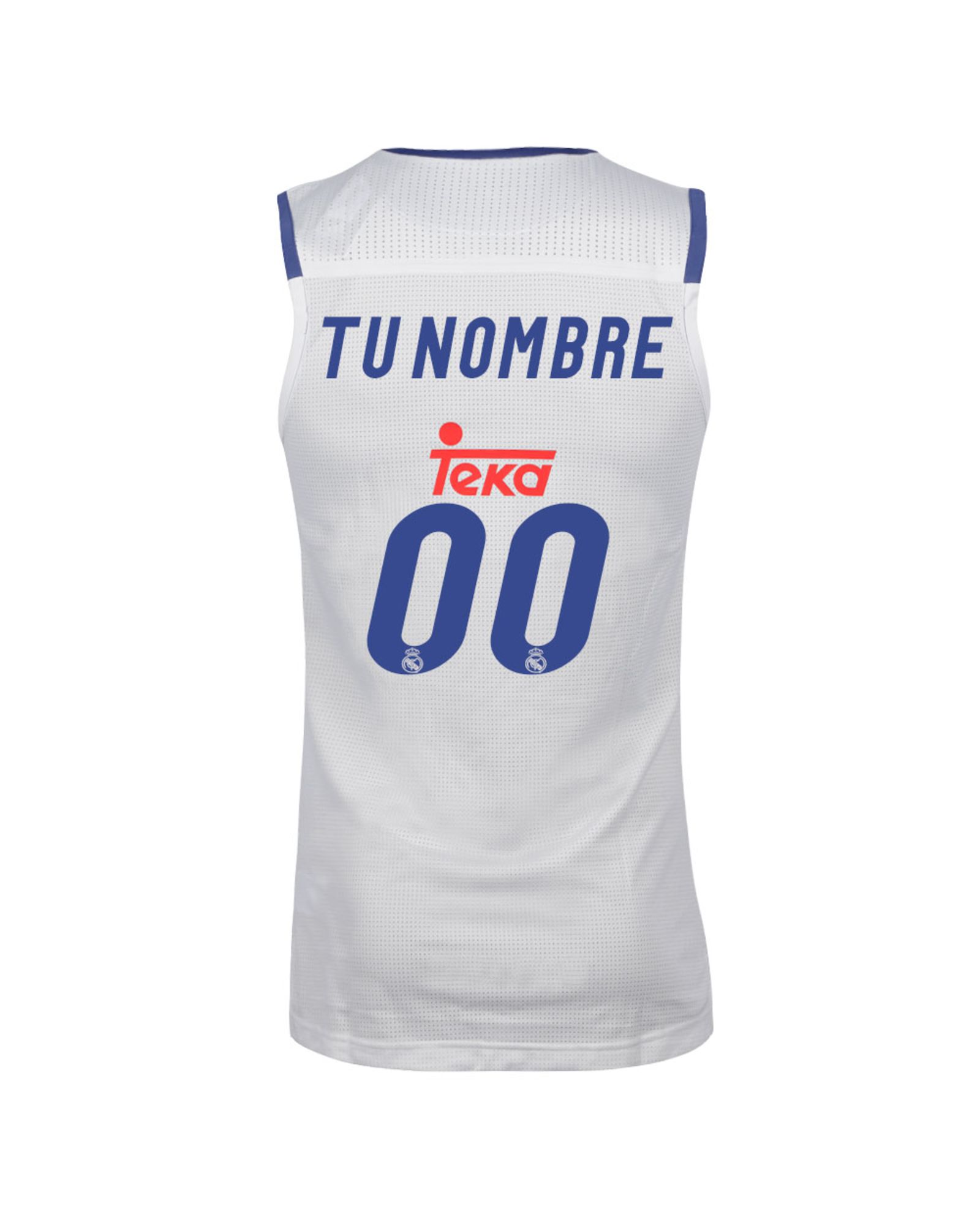 Camiseta 1ª Real Madrid 2016/2017 Personalizado Baloncesto Blanco - Fútbol Factory