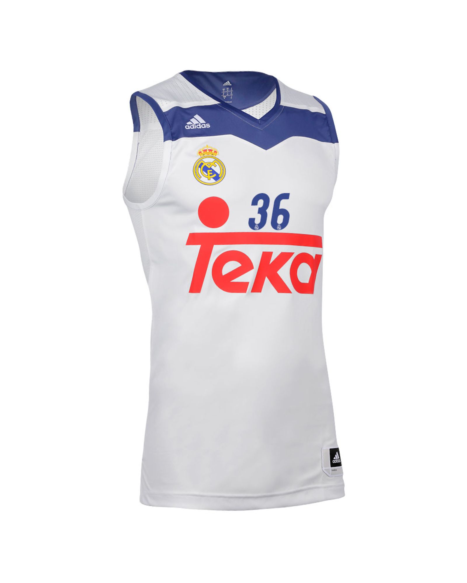 Camiseta 1ª Real Madrid 2016/2017 Álex Suárez Baloncesto Blanco - Fútbol Factory