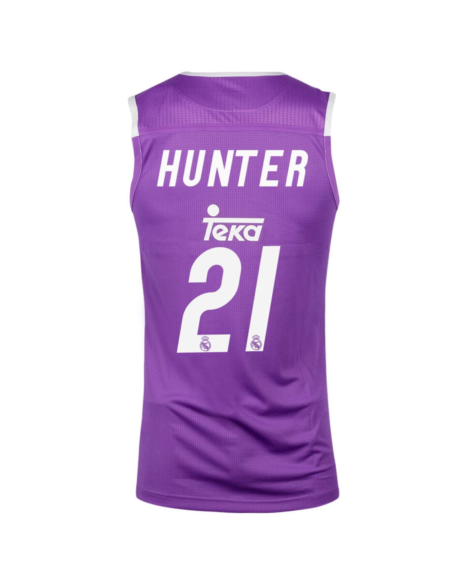 Camiseta 2ª Real Madrid 2016/2017 Hunter Baloncesto Morado - Fútbol Factory