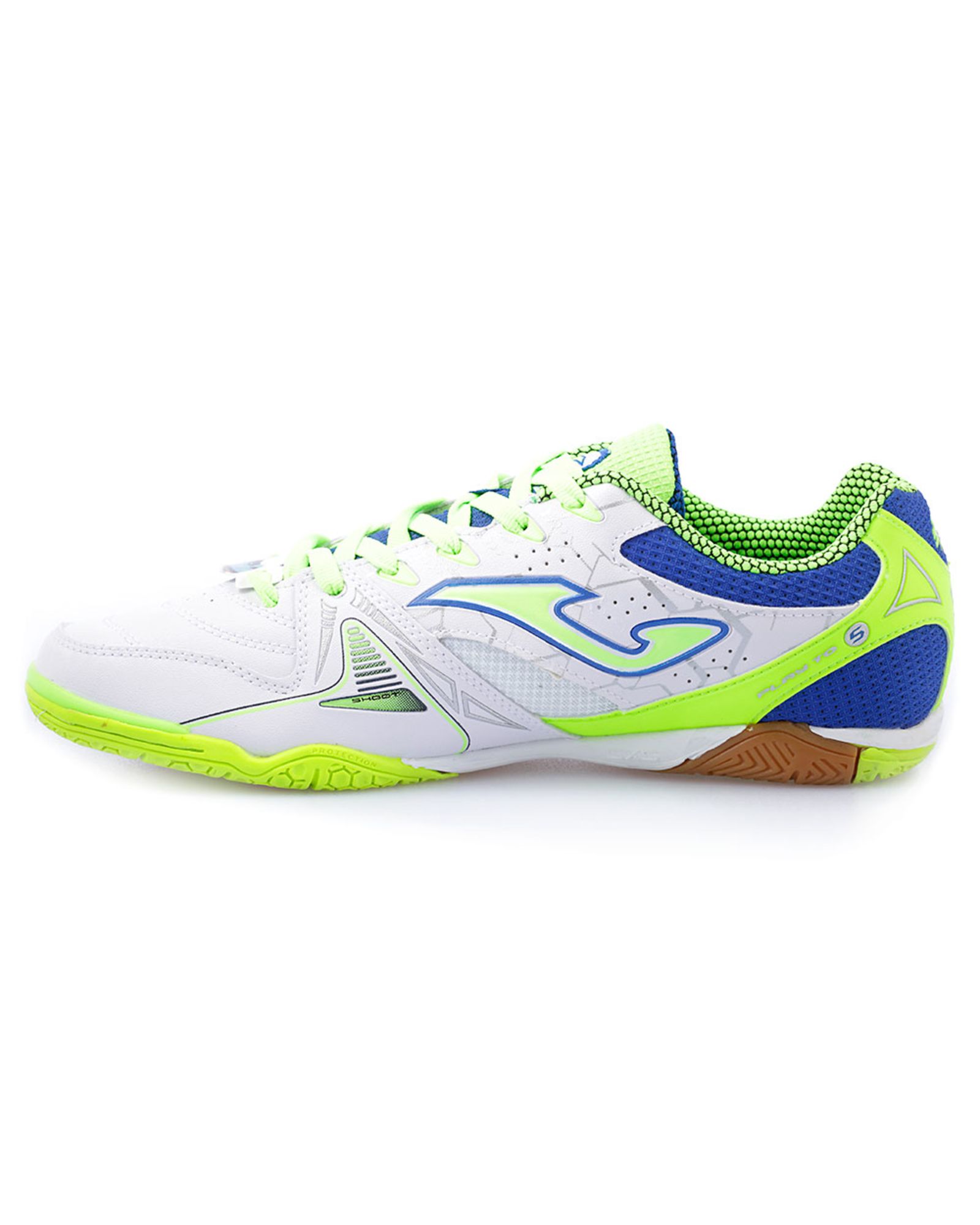 Zapatillas de Fútbol Sala Dribling IC Blanco Verde - Fútbol Factory