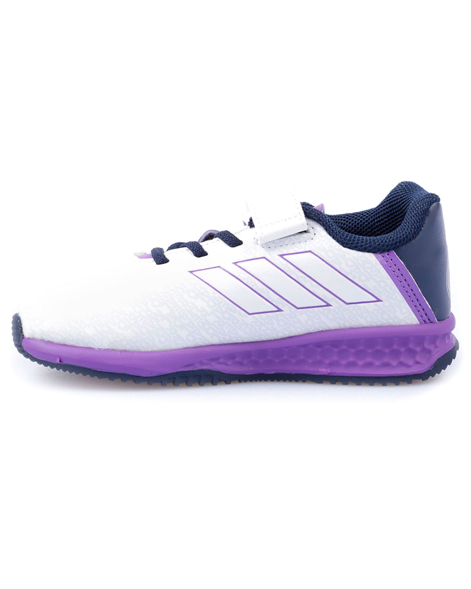 Zapatillas Real Madrid TF Bebé Blanco Morado - Fútbol Factory