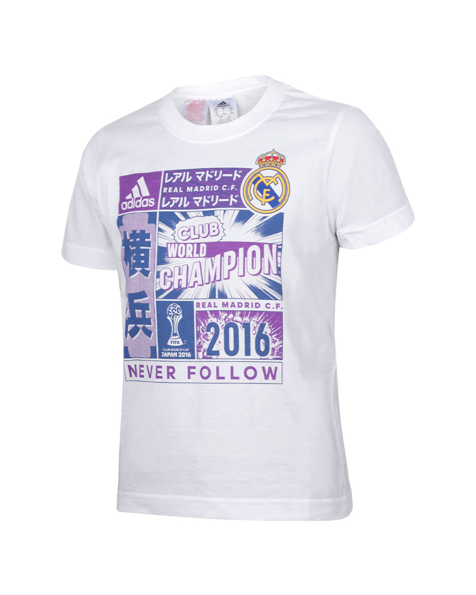 Disipar Rebobinar Sumamente elegante Camiseta Real Madrid Ganador Mundial de Clubes 2016 Junior Blanco