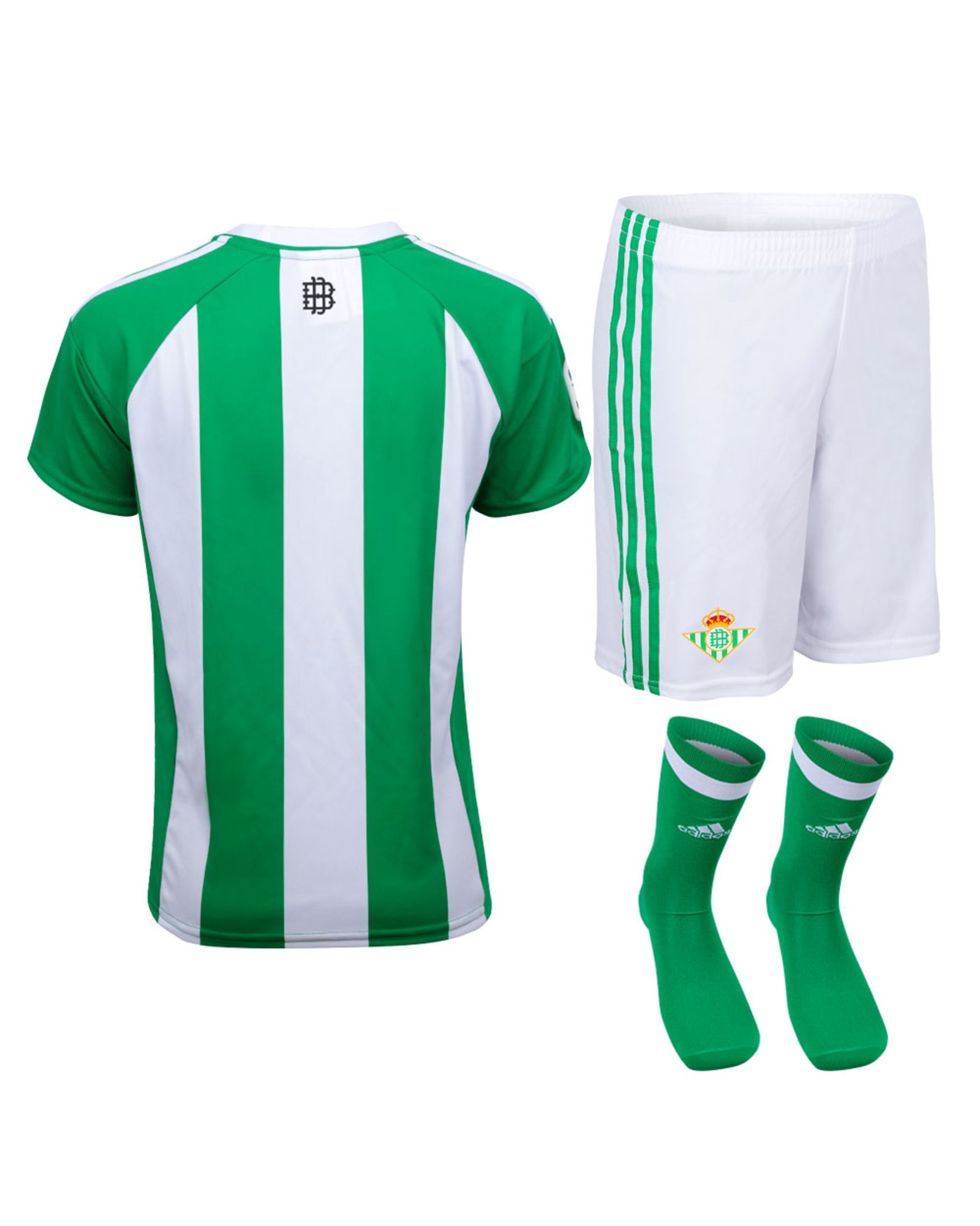 Conjunto 1ª Real Betis 2016/2017 Junior Verde Blanco - Fútbol Factory