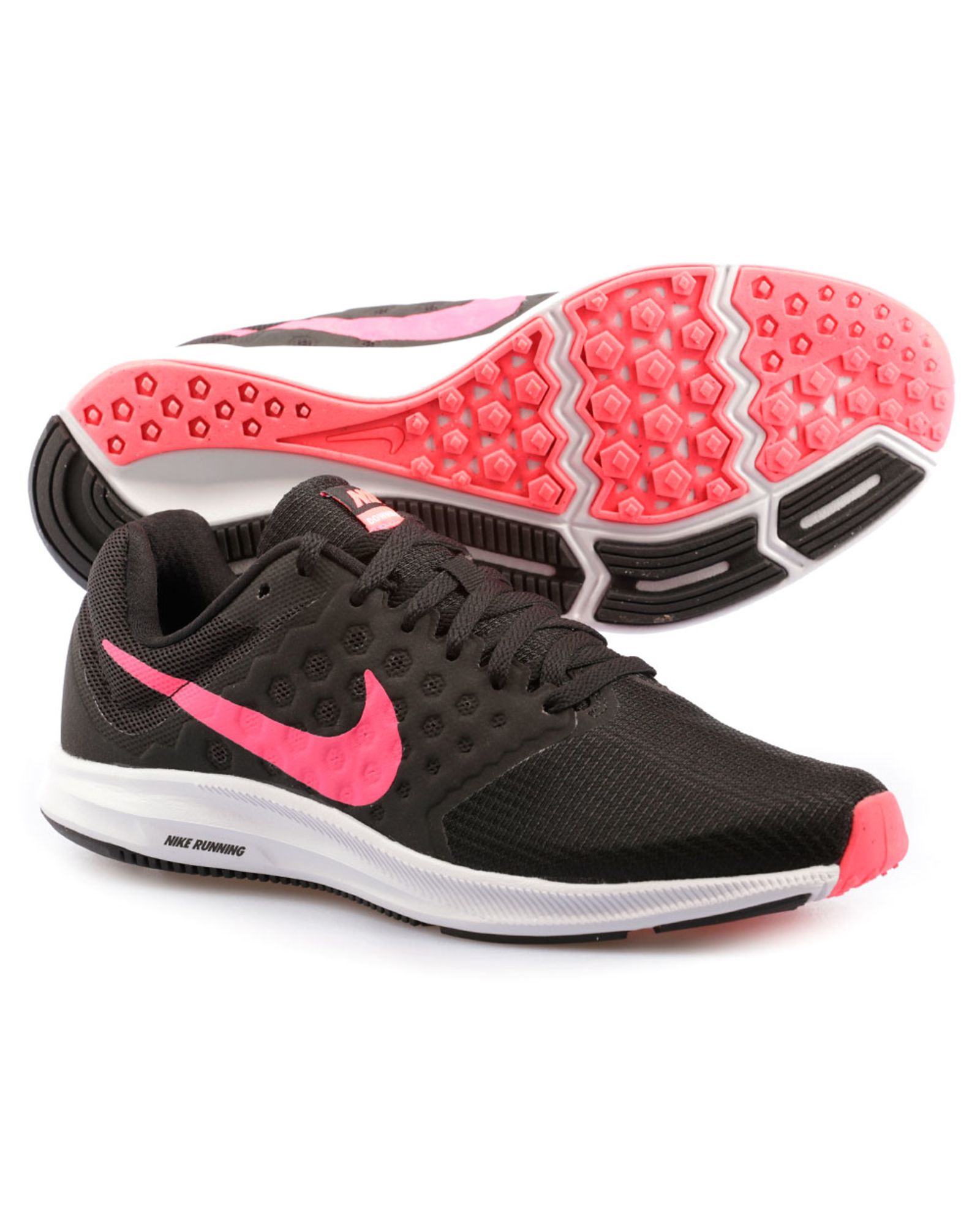 Running Downshifter 7 Mujer Negro Rosa