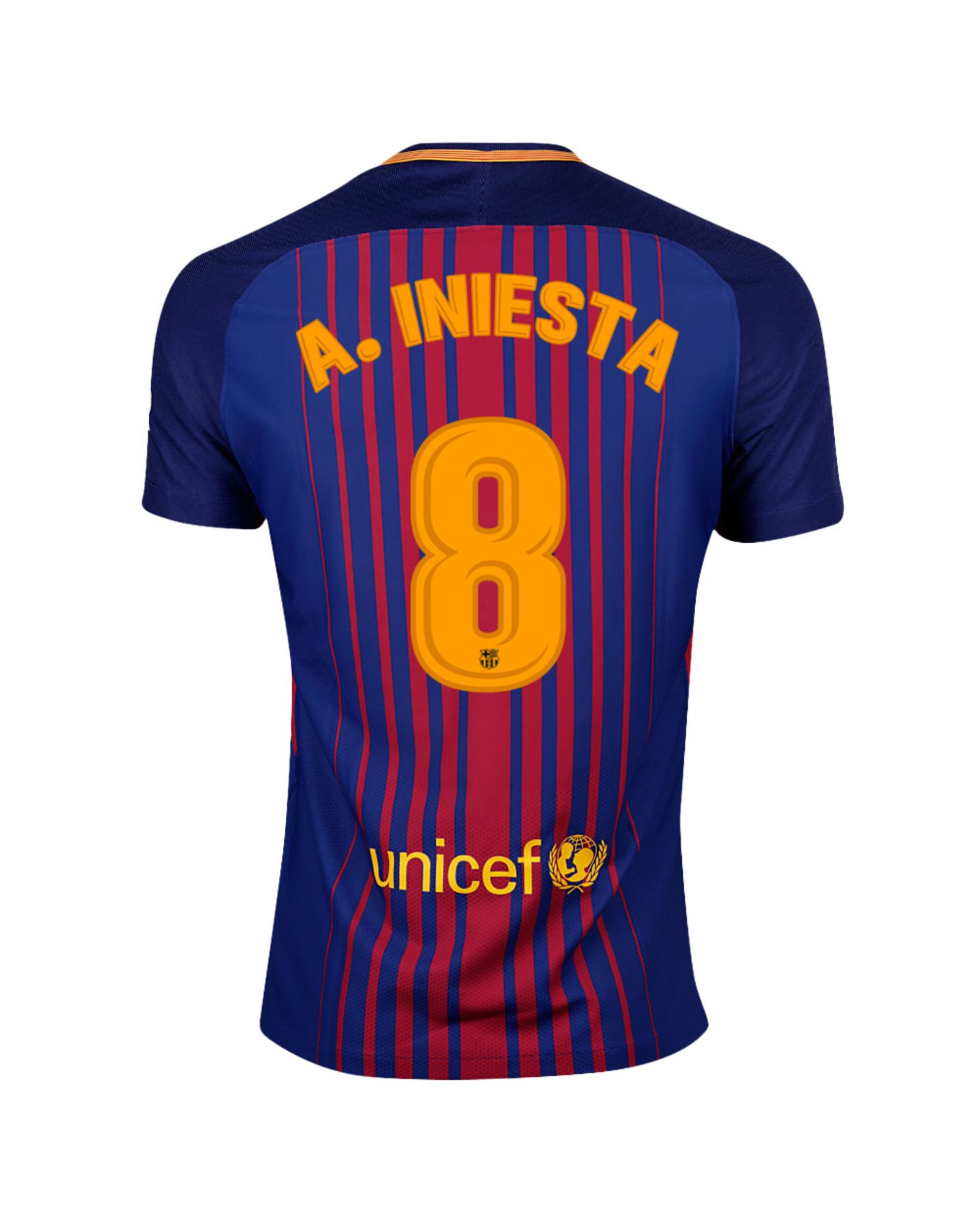 Camiseta 1ª FC Barcelona 2017/2018 Iniesta Vapor Match - Fútbol Factory