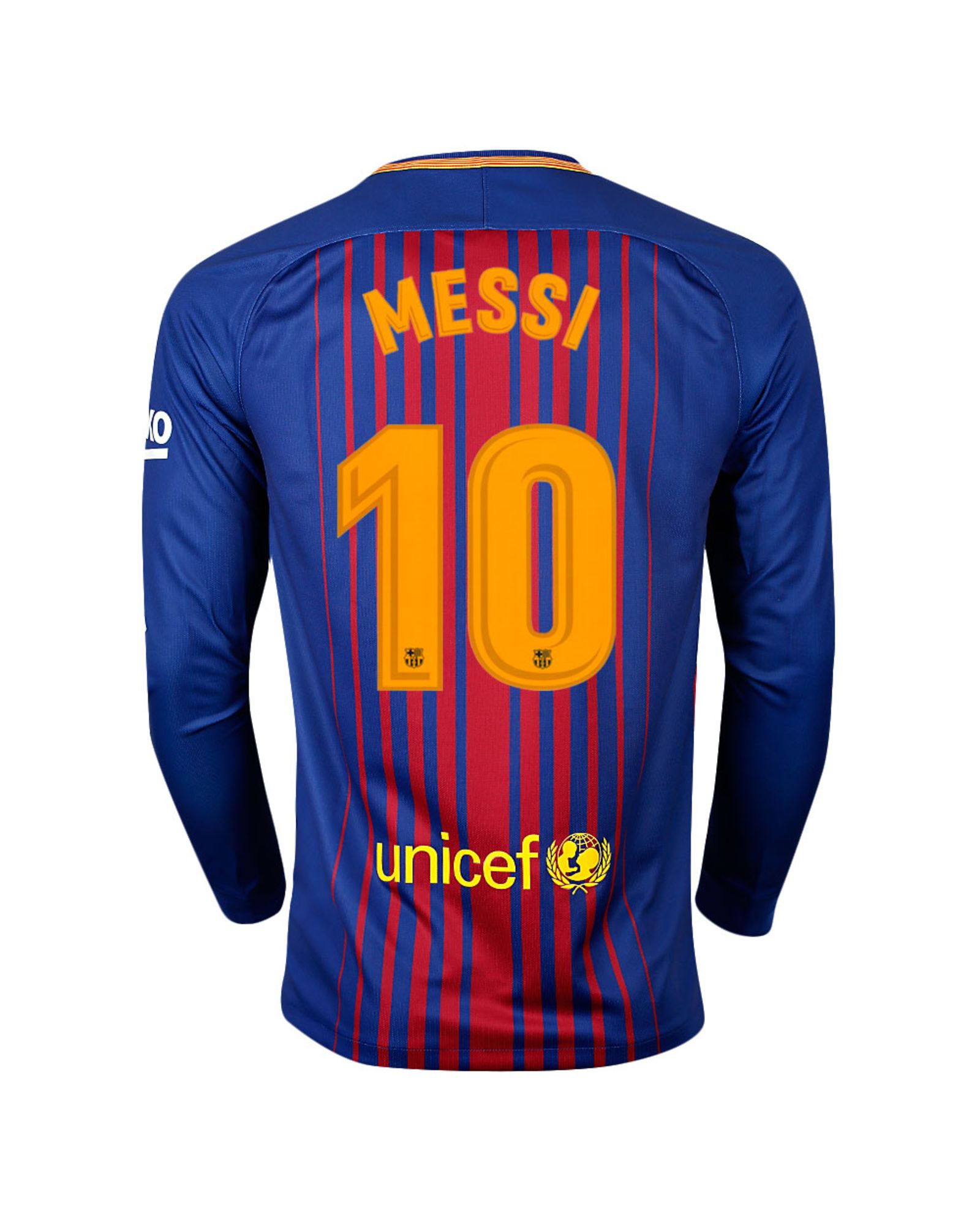 Camiseta 1ª FC Barcelona 2017/2018 Messi Manga Larga Stadium - Fútbol Factory