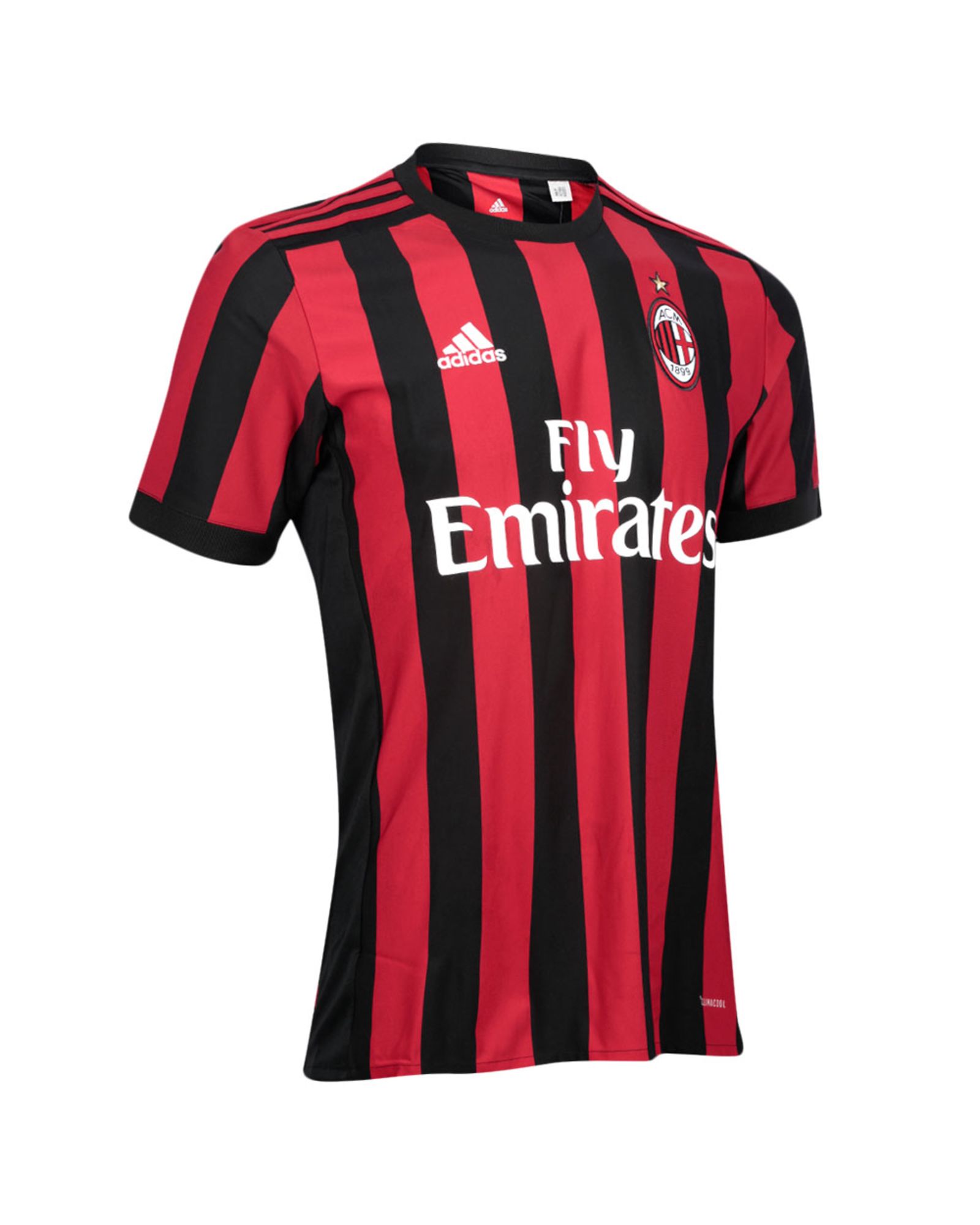 Camiseta 1ª AC Milan 2017/2018 Rojo Negro - Fútbol Factory