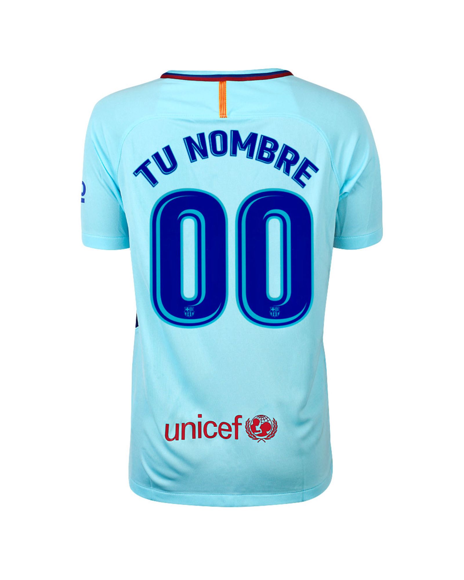 Camiseta 2ª FC Barcelona 2017/2018 Personalizado Stadium Junior Azul - Fútbol Factory