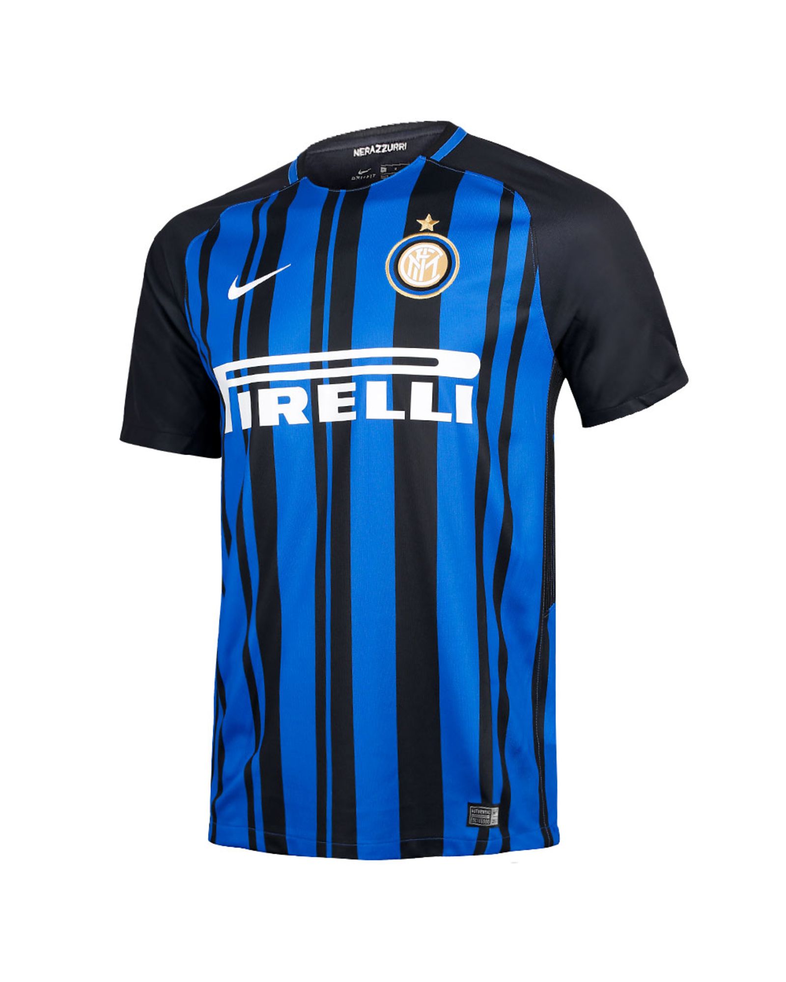 Camiseta 1ª Inter de Milán 2017/2018 Negro Azul - Fútbol Factory