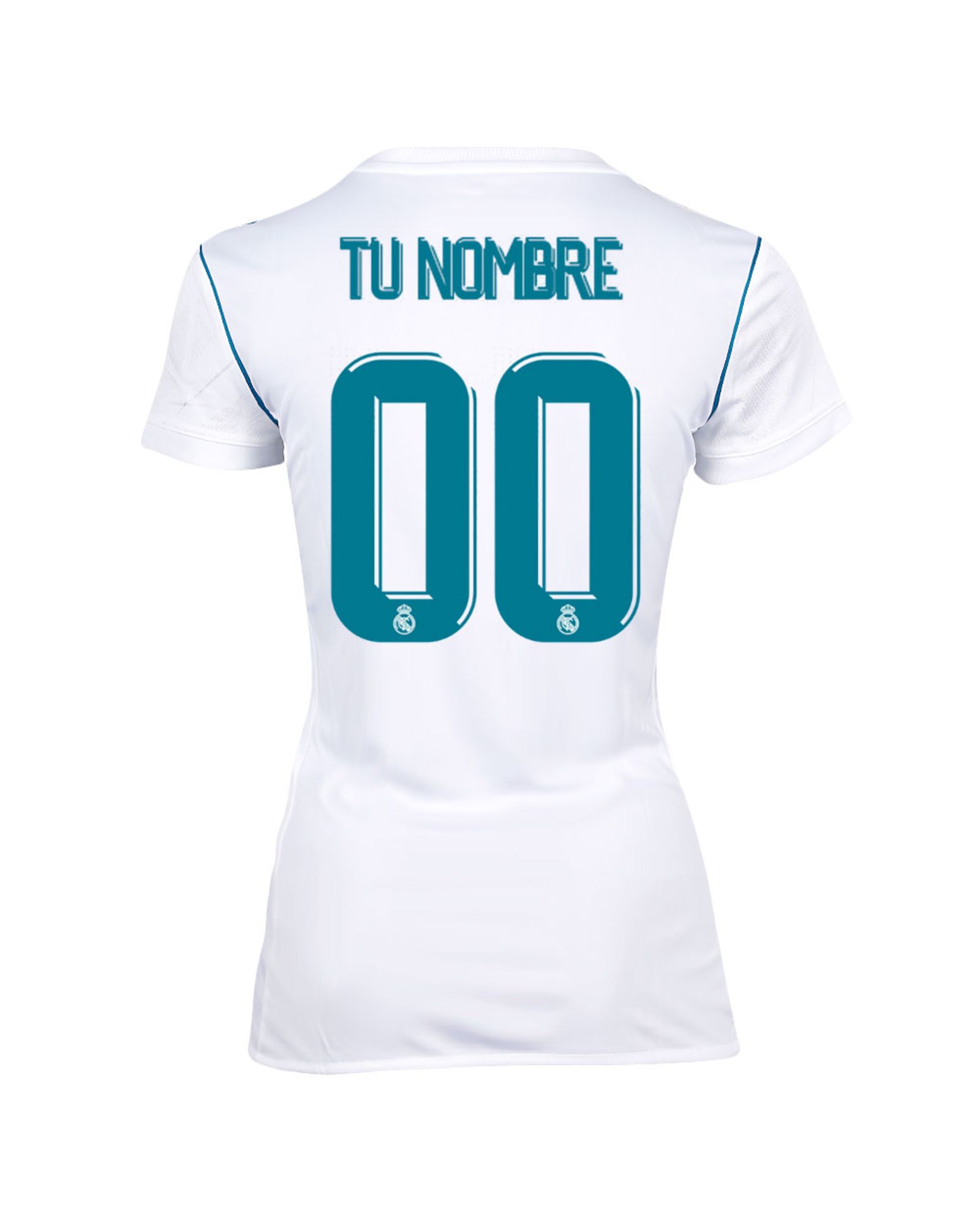 Camiseta 1ª Real Madrid 2017/2018 Personalizado Mujer - Fútbol Factory