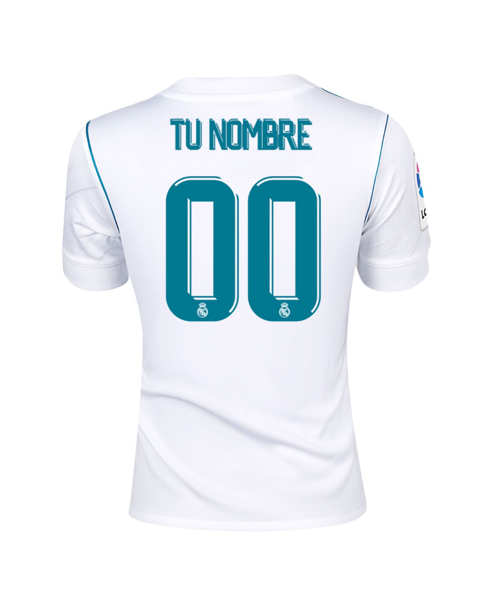 Camiseta 1ª Real Madrid 2017/2018 LaLiga Personalizado Junior - Fútbol Factory