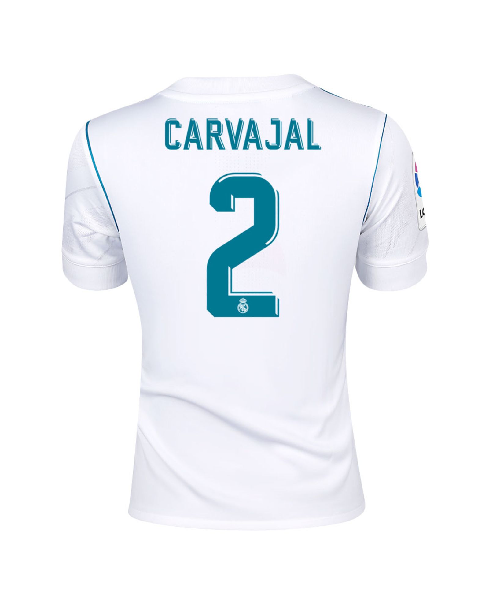 Camiseta 1ª Real Madrid 2017/2018 LaLiga Carvajal Junior - Fútbol Factory