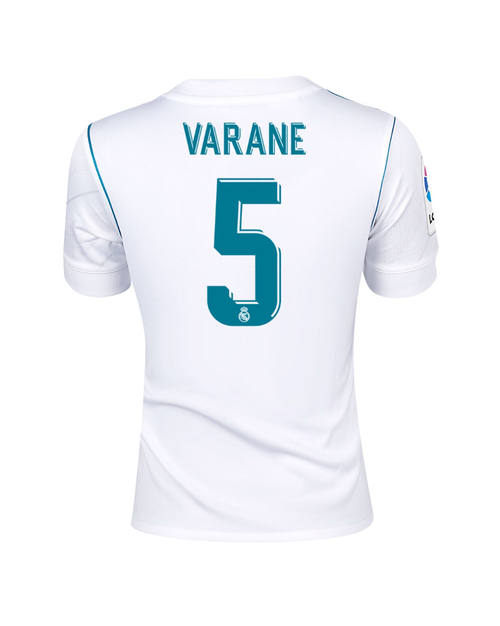 Camiseta 1ª Real Madrid 2017/2018 LaLiga Varane Junior - Fútbol Factory