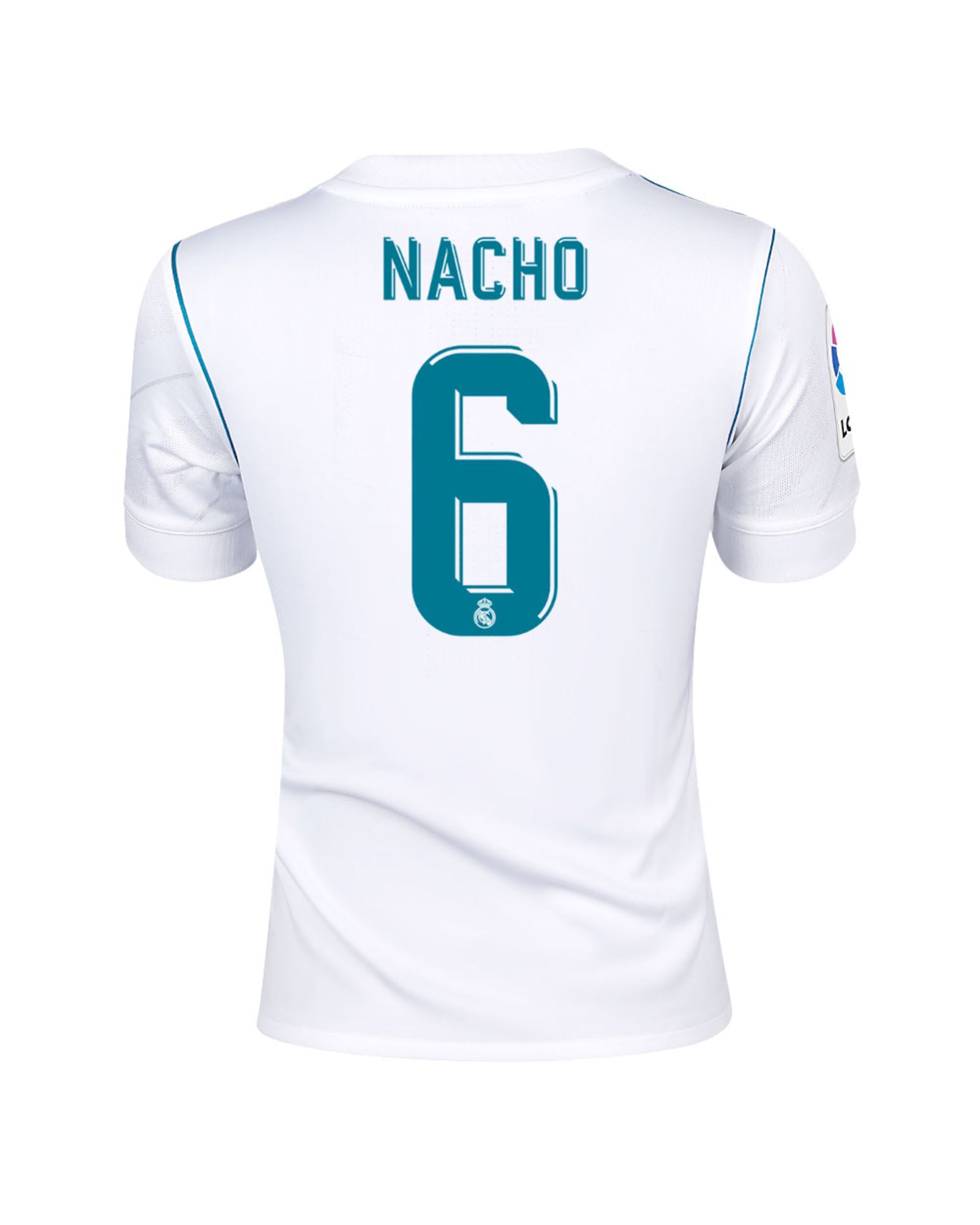 Camiseta 1ª Real Madrid 2017/2018 LaLiga Nacho Junior - Fútbol Factory