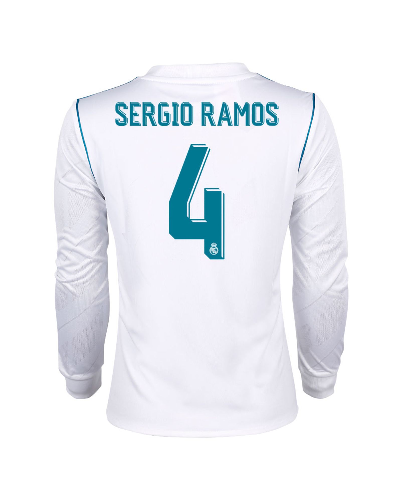 Camiseta 1ª Real Madrid 2017/2018 Sergio Ramos Manga Larga Junior - Fútbol Factory