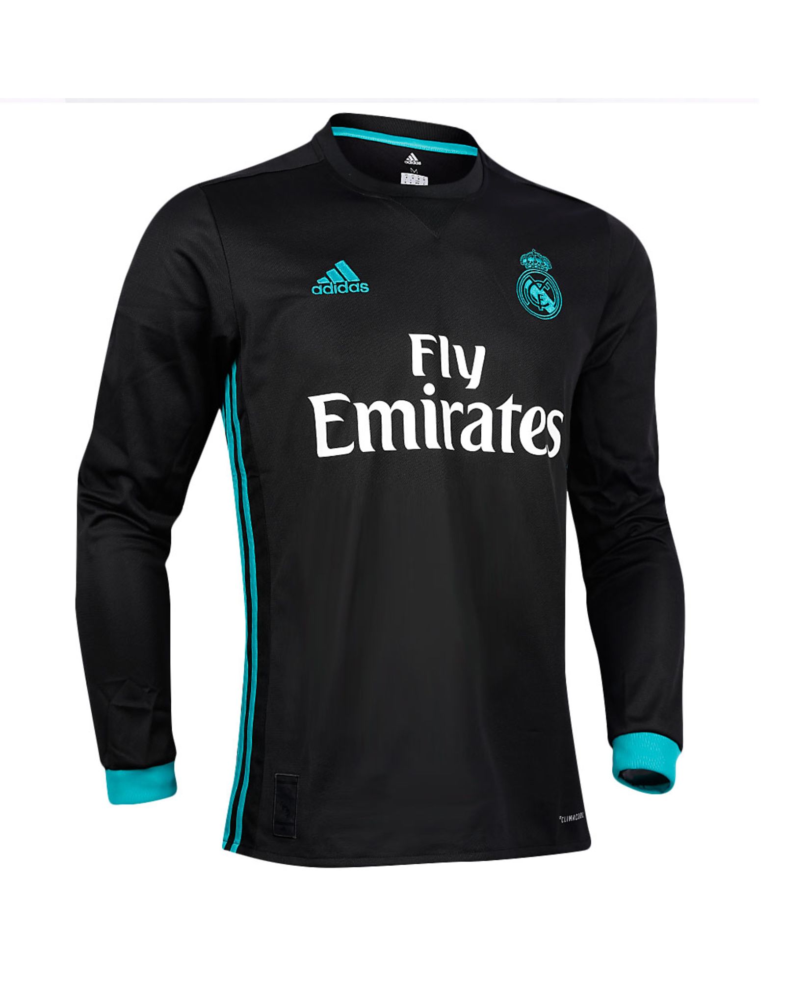 Camiseta 2ª Real Madrid 2017/2018 Manga Larga Negro - Fútbol Factory