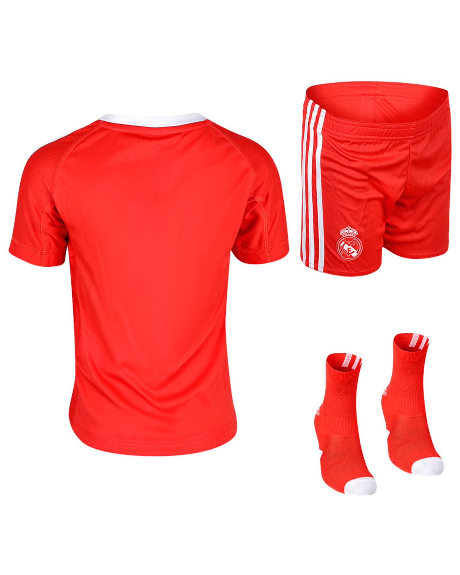 Conjunto 2ª Real Madrid 2017/2018 Portero Junior Rojo - Fútbol Factory