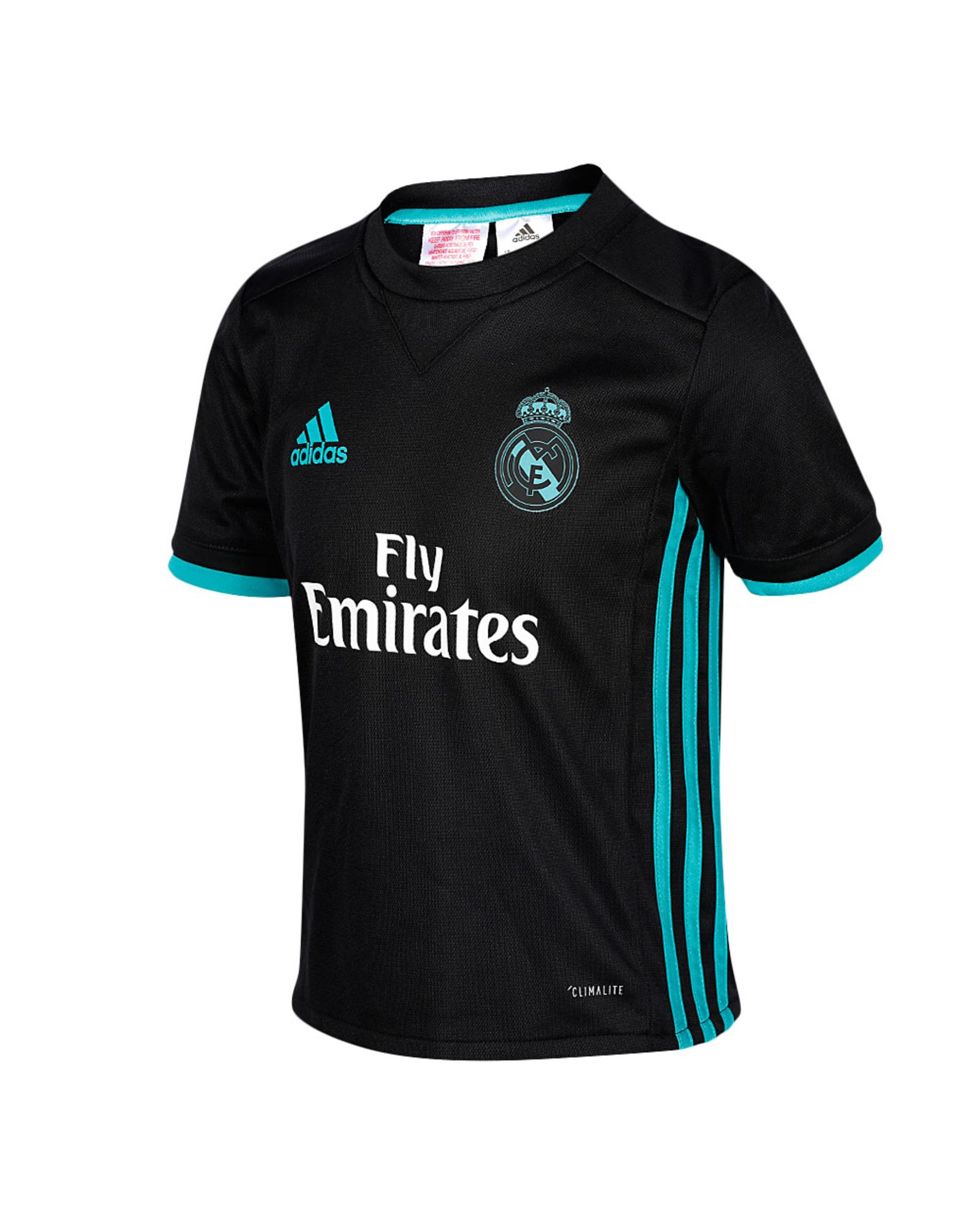 Conjunto 2ª Real Madrid 2017/2018 Infantil Negro - Fútbol Factory