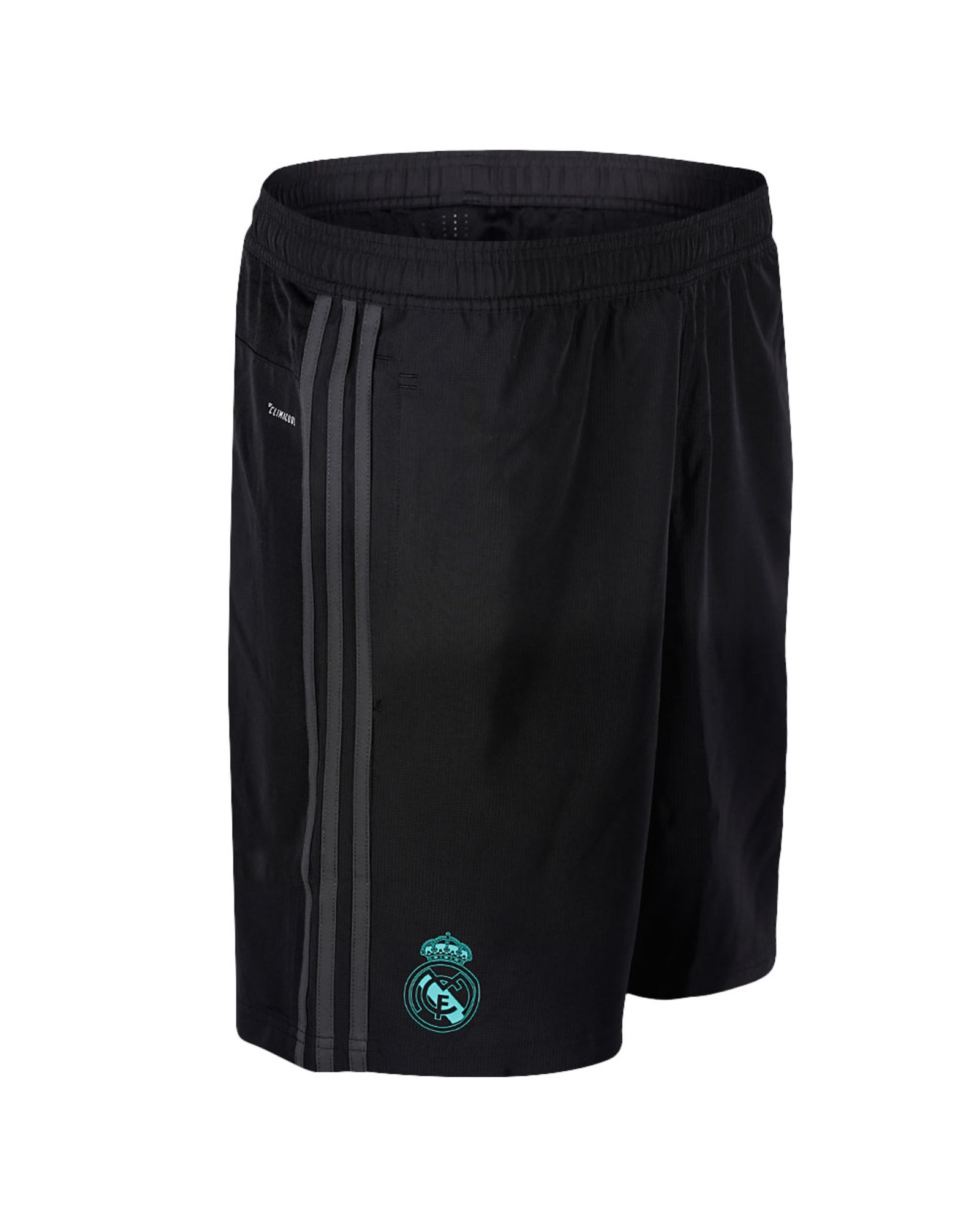 Pantalón Corto de Training Real Madrid 2017/2018 Negro - Fútbol Factory