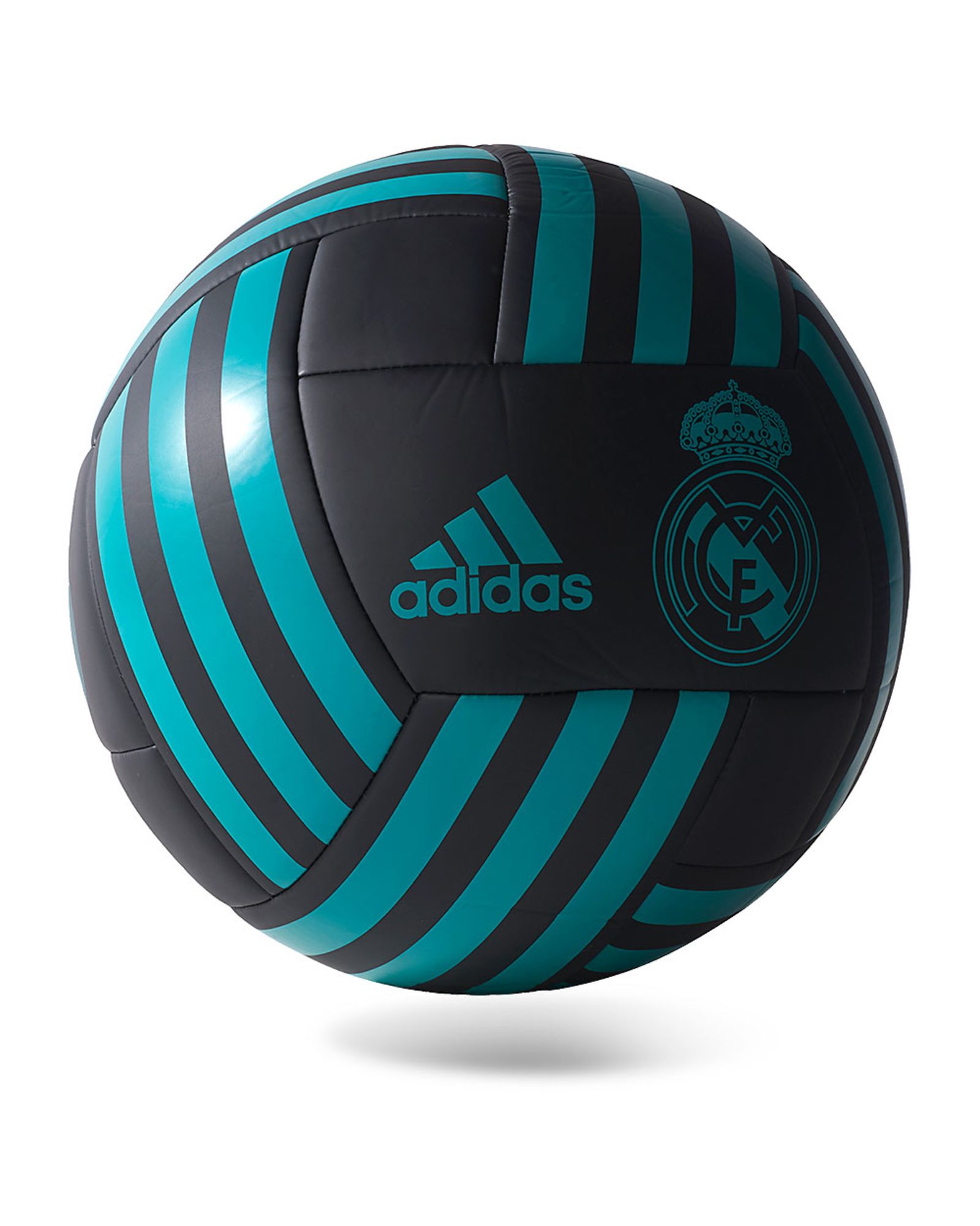 Balón de Fútbol 7 Real Madrid 2017/2018 Negro - Fútbol Factory