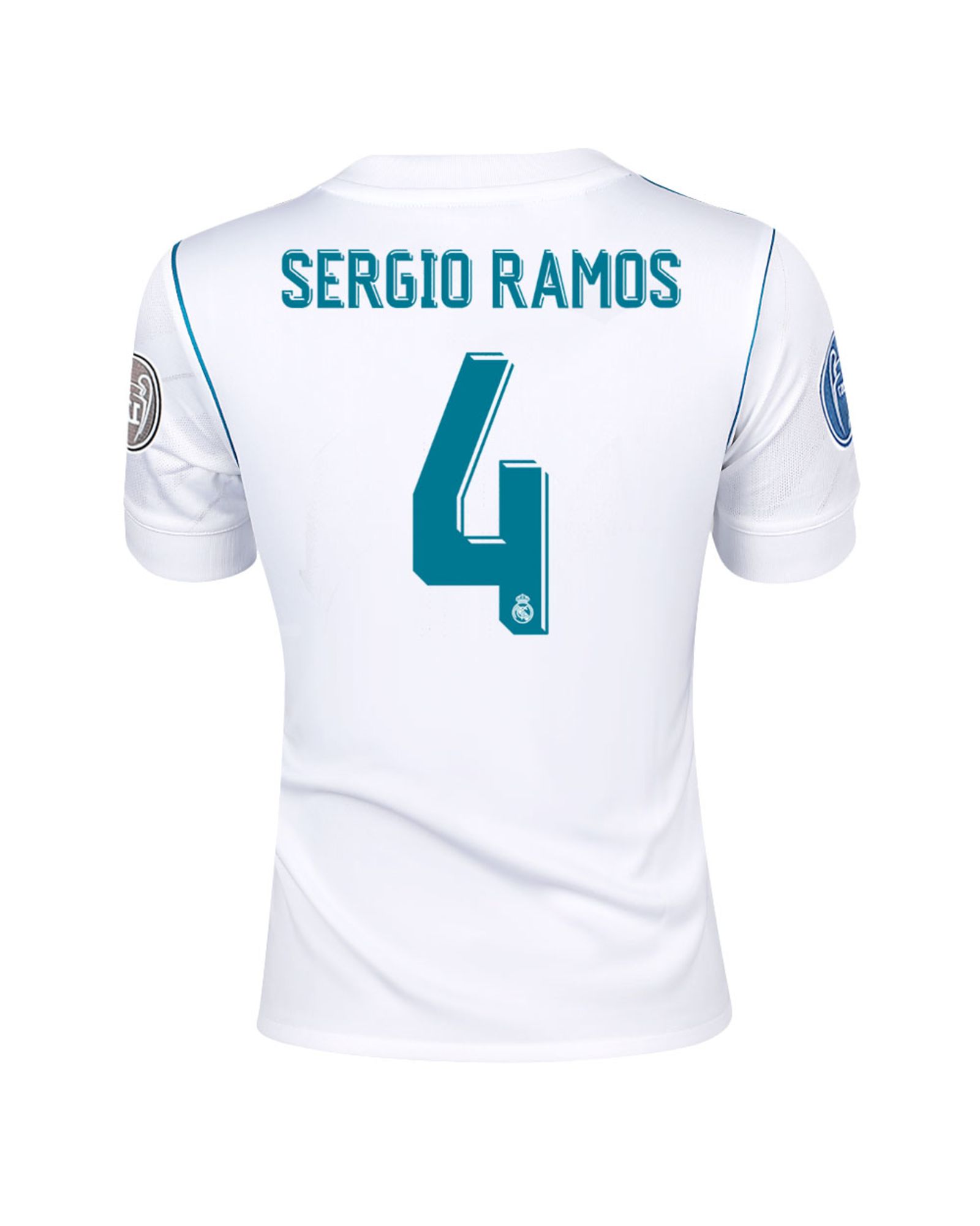 Camiseta 1ª Real Madrid 2017/2018 Sergio Ramos UCL Junior - Fútbol Factory