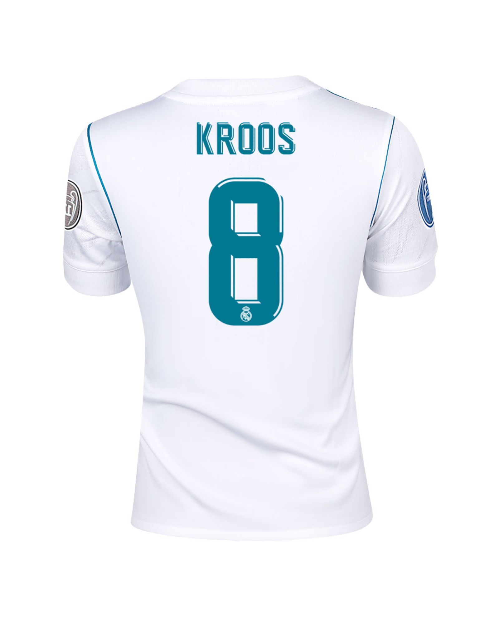 Camiseta 1ª Real Madrid 2017/2018 Kroos UCL Junior - Fútbol Factory