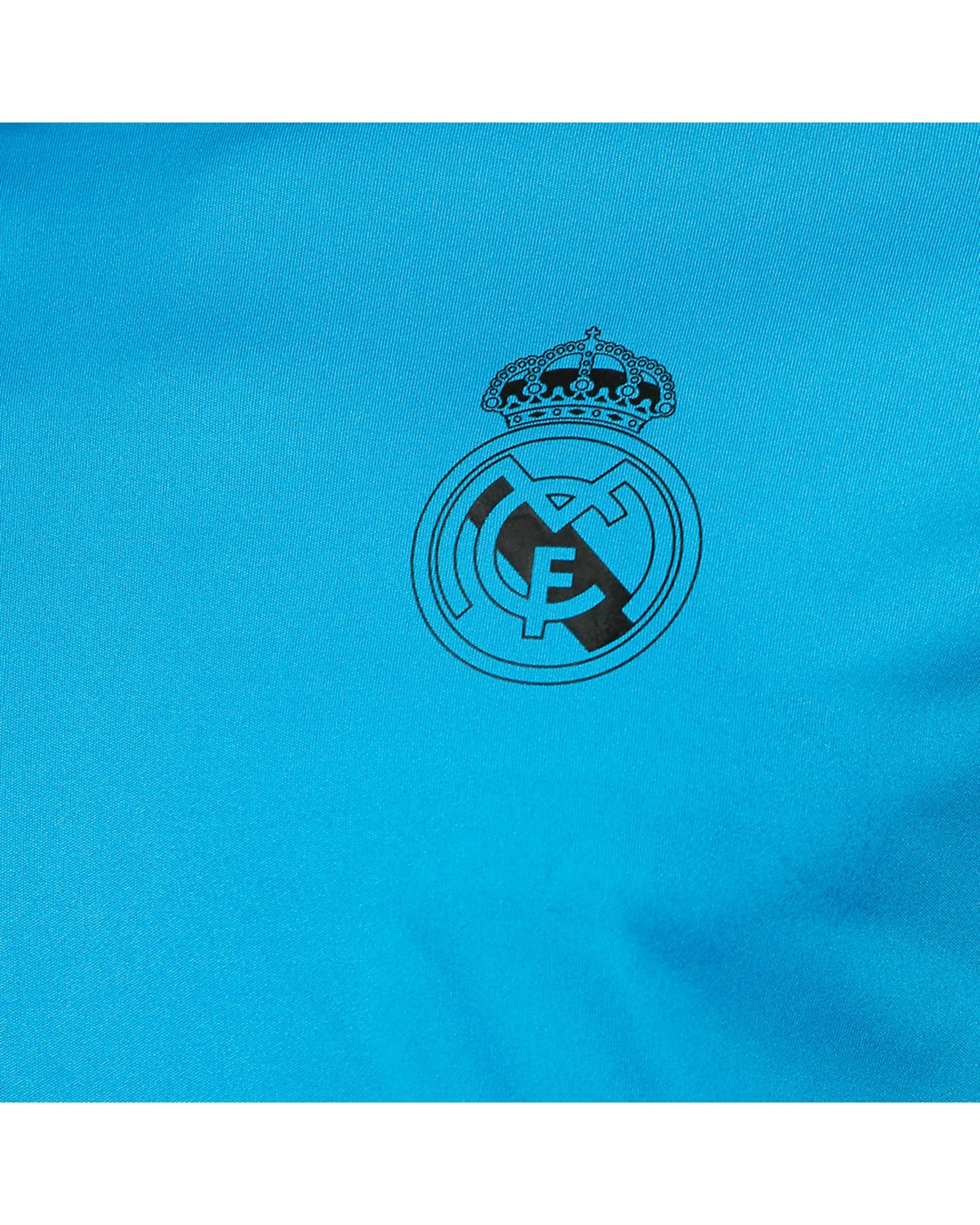 Camiseta Pre-Match Real Madrid 2017/2018 UCL Azul Negro - Fútbol Factory