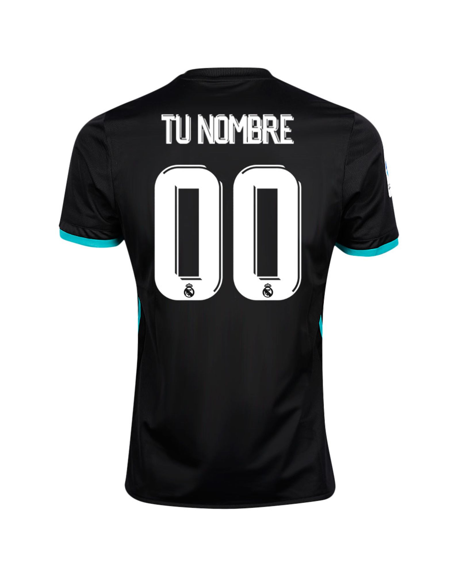 Camiseta 2ª Real Madrid 2017/2018 LaLiga Personalizado Negro - Fútbol Factory