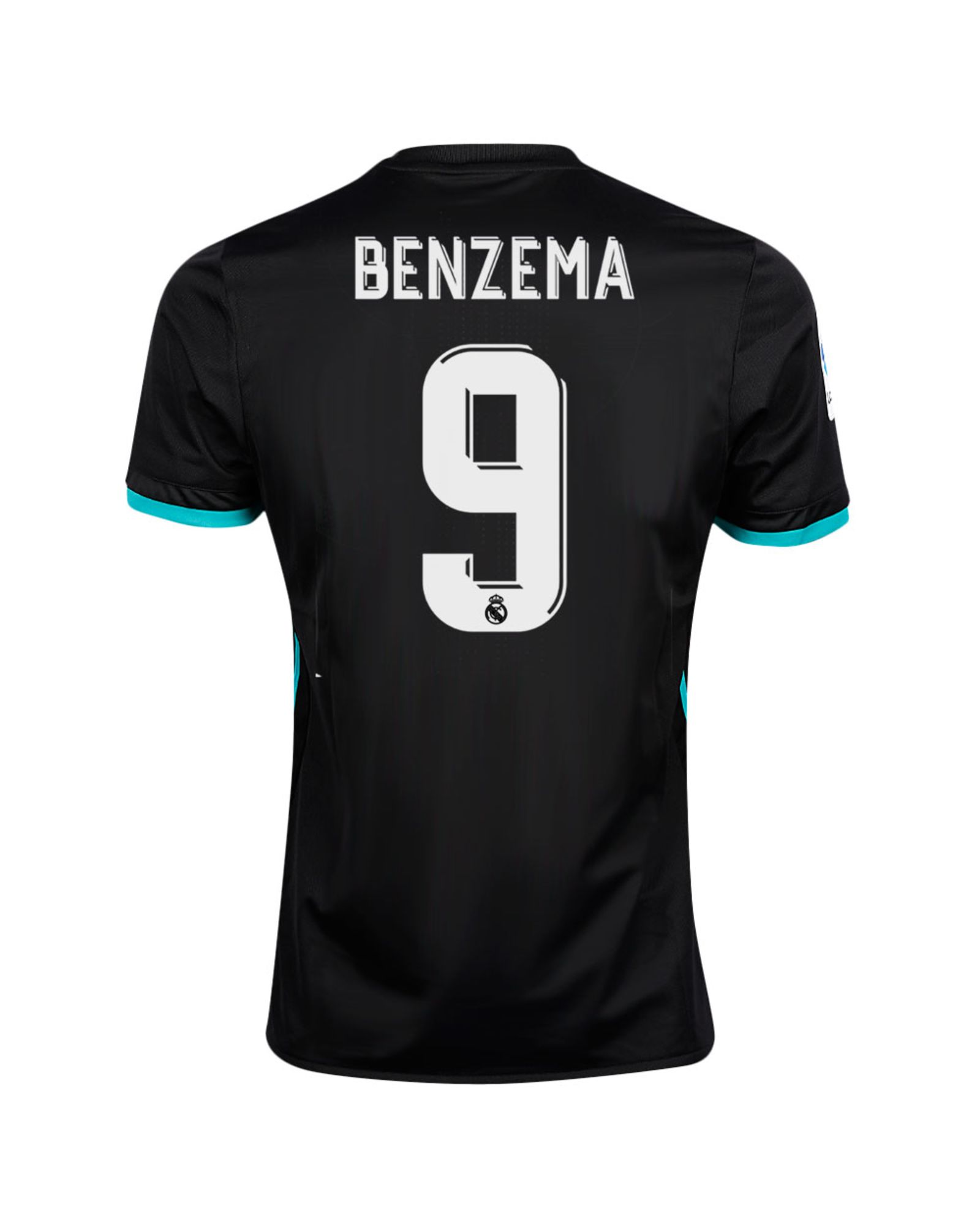 Camiseta 2ª Real Madrid 2017/2018 LaLiga Benzema Negro - Fútbol Factory