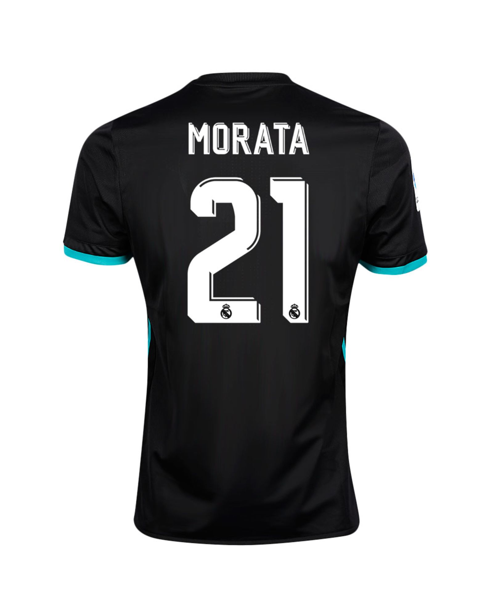 Camiseta 2ª Real Madrid 2017/2018 LaLiga Morata Negro - Fútbol Factory