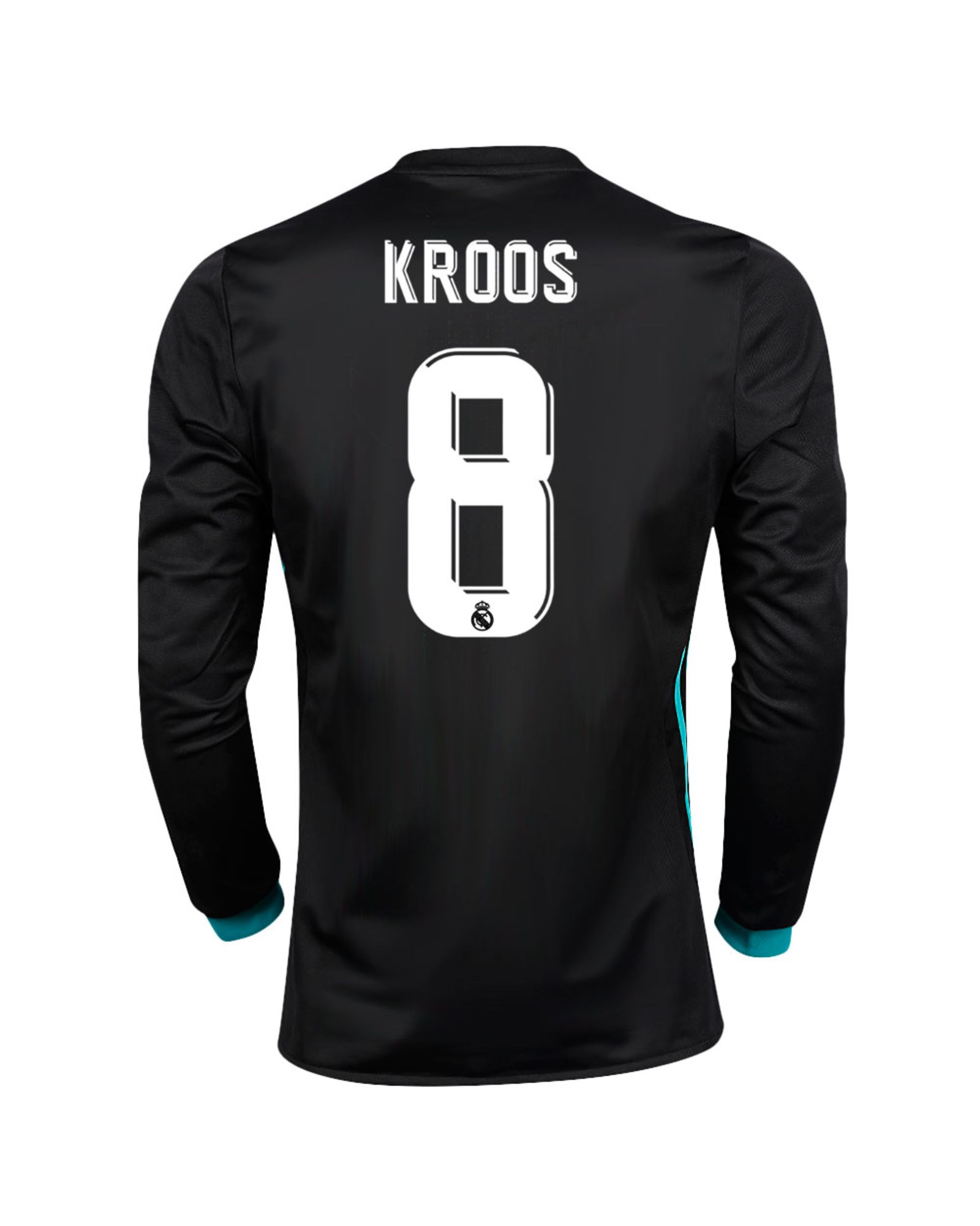 Camiseta 2ª Real Madrid 2017/2018 Kroos Manga Larga Negro - Fútbol Factory