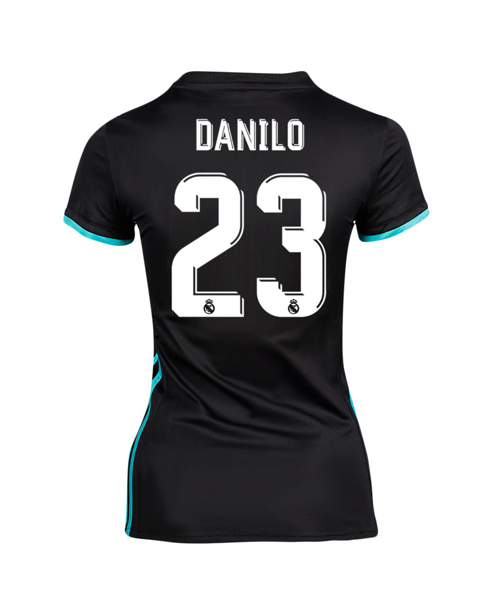 Camiseta 2ª Real Madrid 2017/2018 Danilo Mujer Negro - Fútbol Factory