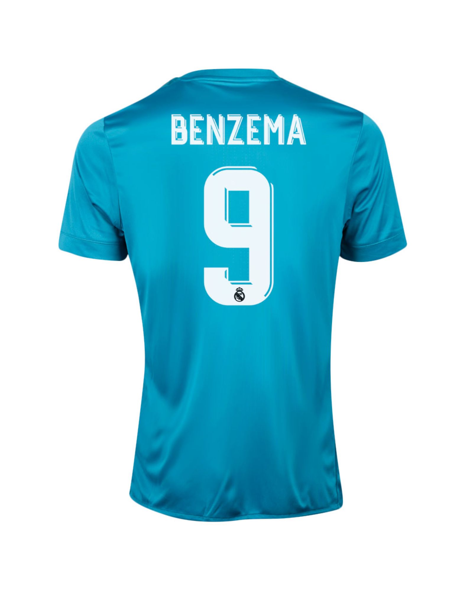 Camiseta 3ª Real Madrid 2017/2018 Benzema Azul - Fútbol Factory