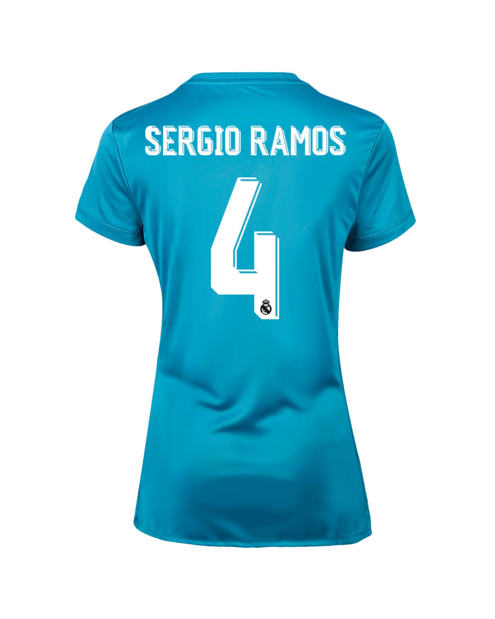 Camiseta 3ª Real Madrid 2017/2018 Sergio Ramos Mujer Azul - Fútbol Factory