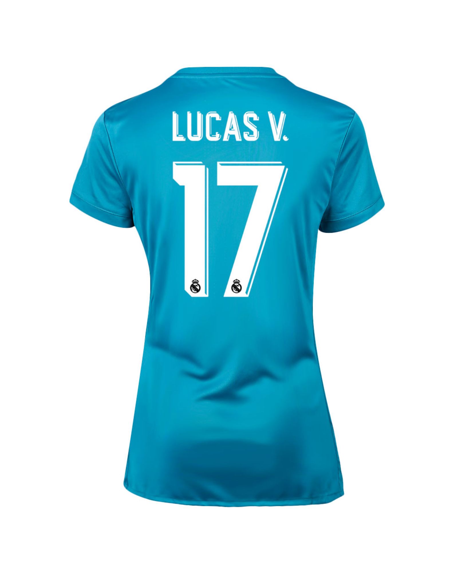 Camiseta 3ª Real Madrid 2017/2018 Lucas Vazquez Mujer Azul - Fútbol Factory