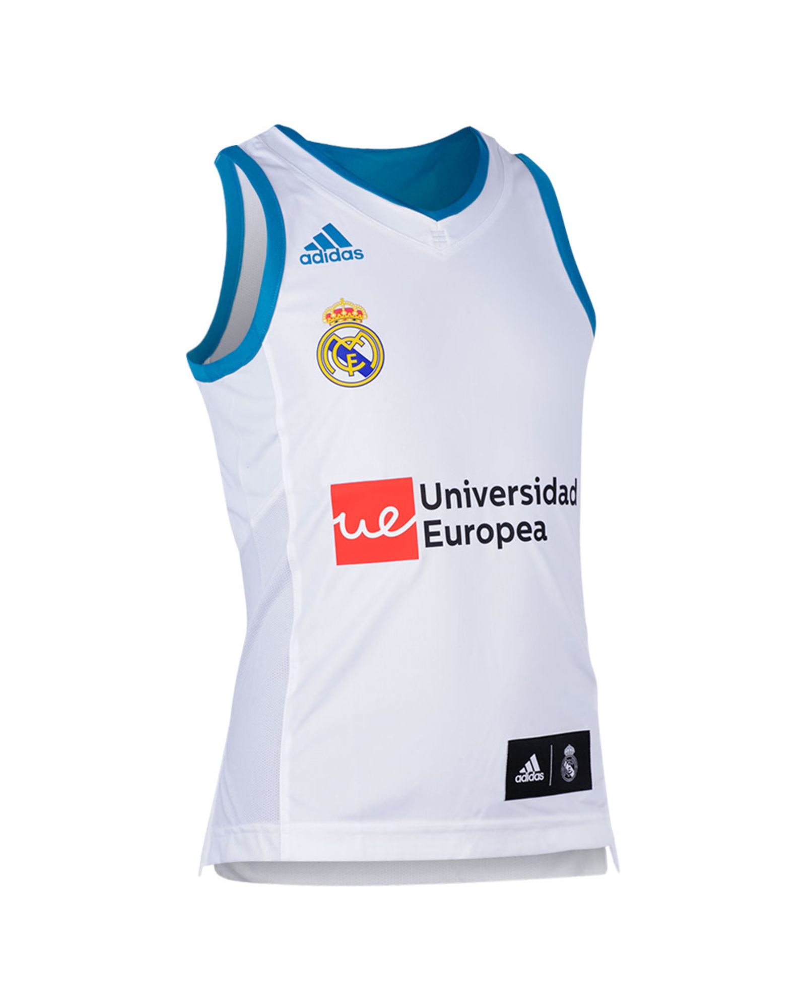 Camiseta 1ª Real Madrid 2017/2018 Baloncesto Junior Blanco - Fútbol Factory