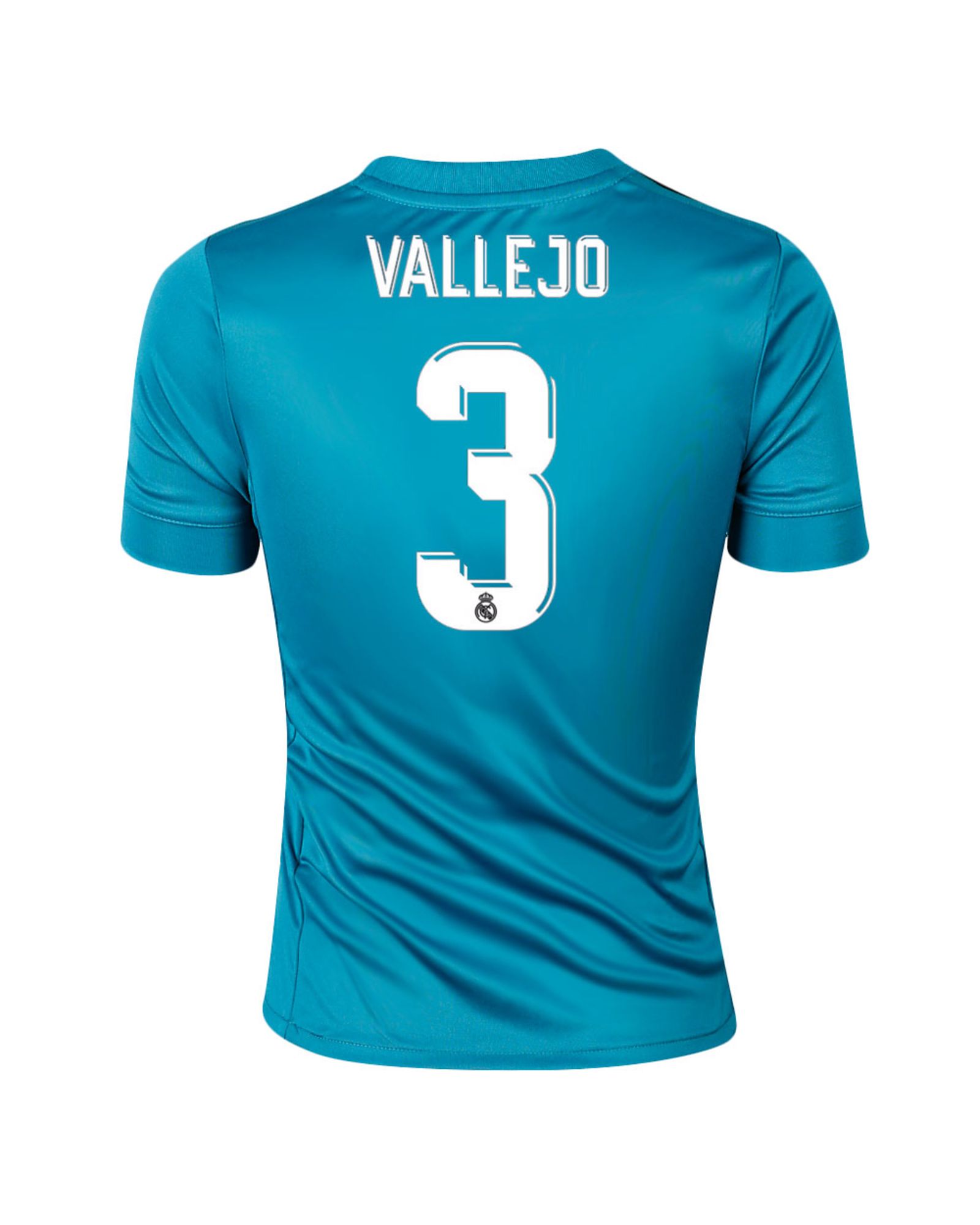 Camiseta 3ª Real Madrid 2017/2018 Vallejo Junior Azul - Fútbol Factory