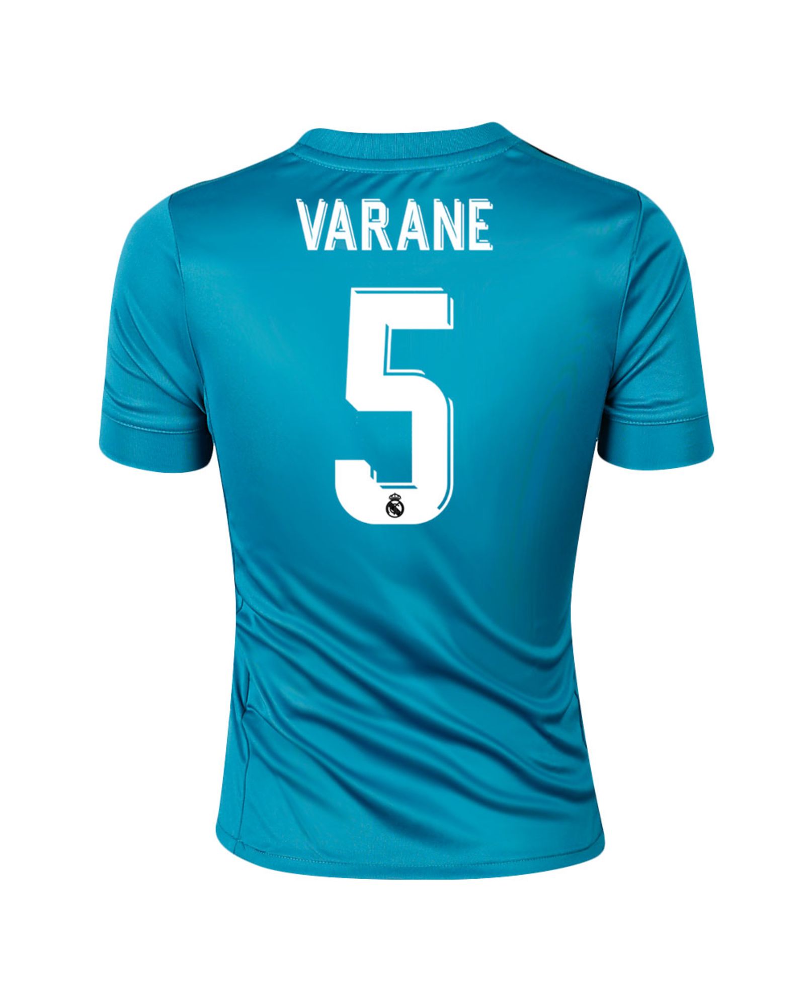 Camiseta 3ª Real Madrid 2017/2018 Varane Junior Azul - Fútbol Factory