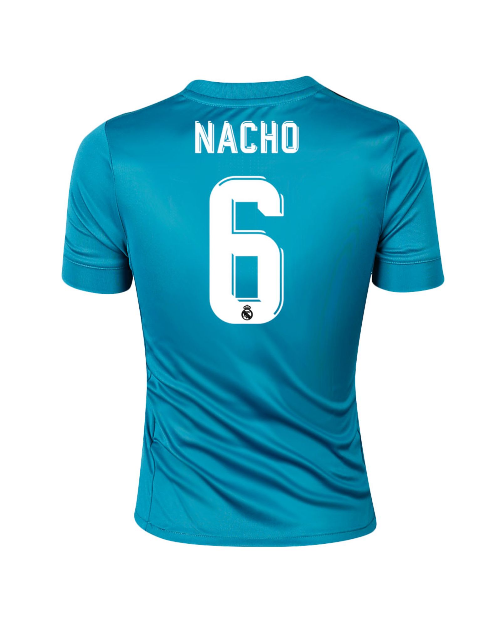 Camiseta 3ª Real Madrid 2017/2018 Nacho Junior Azul - Fútbol Factory