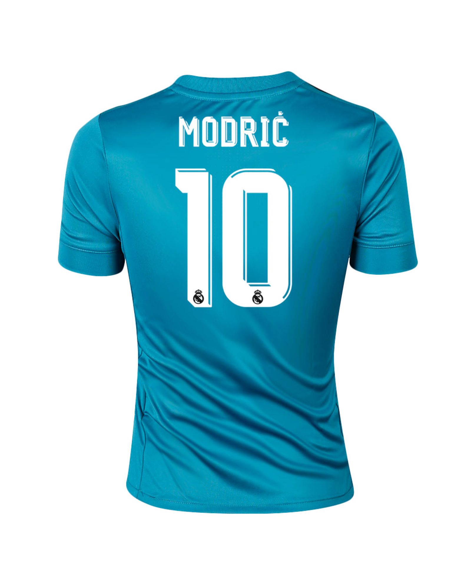 Camiseta 3ª Real Madrid 2017/2018 Modric Junior Azul - Fútbol Factory