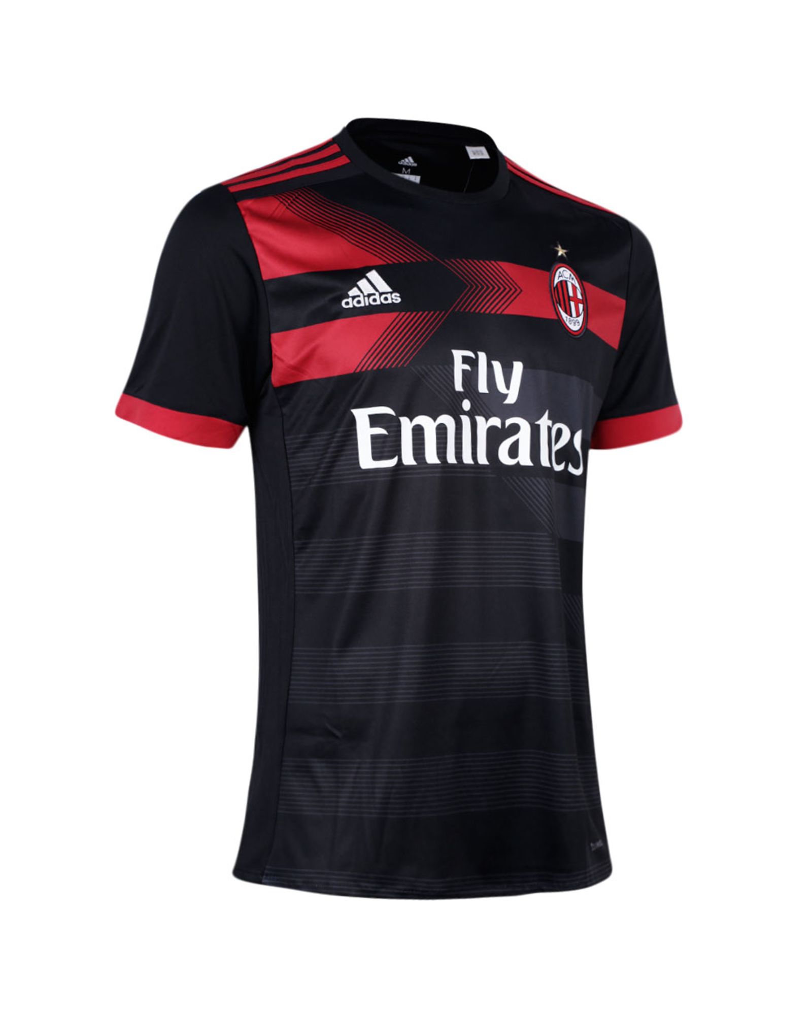 Camiseta 3ª AC Milan 2017/2018 Negro Rojo - Fútbol Factory