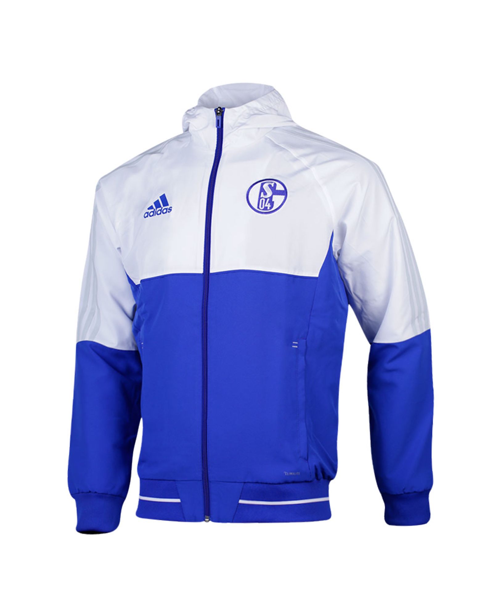 Chándal Pre-Match FC Schalke 04 2017/2018 Azul Blanco - Fútbol Factory