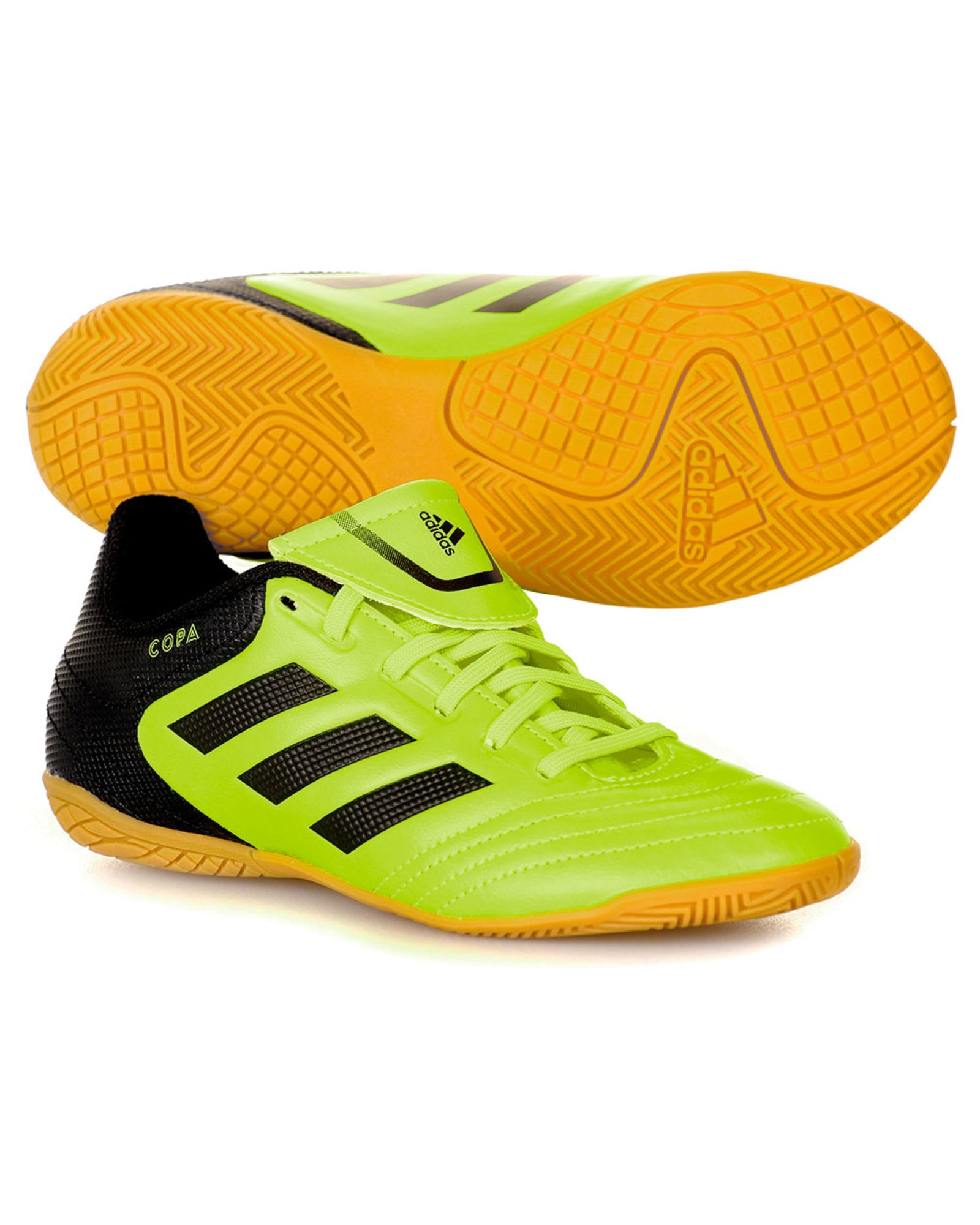 Zapatillas de Fútbol Sala 17.4 IN Junior Amarillo Negro - Fútbol Factory