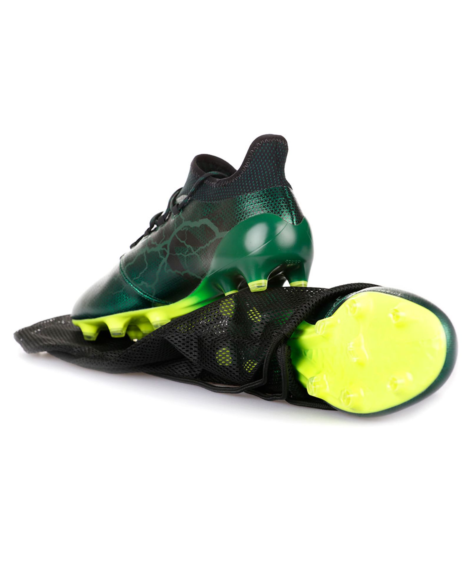 Botas de Fútbol X 17.1 FG Verde Negro - Fútbol Factory