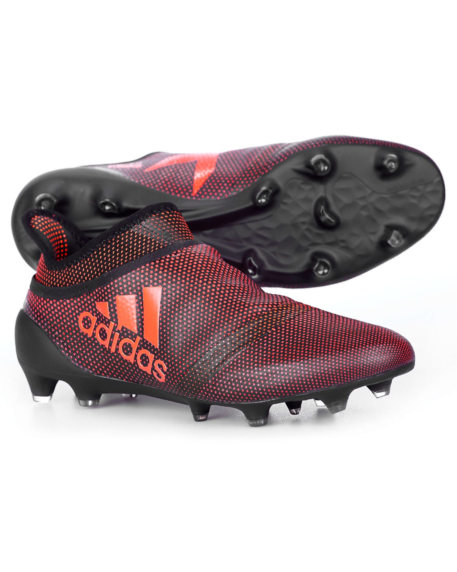 toque móvil Saco Botas de Fútbol X Purespeed 17+ FG Negro Naranja