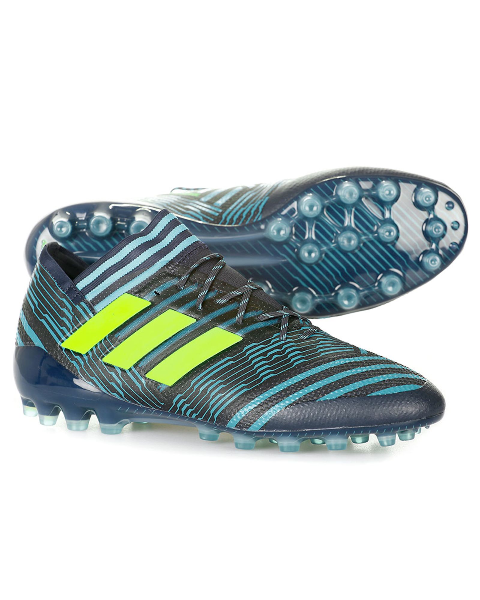 Botas de Fútbol Nemeziz 17.1 AG Azul Negro - Fútbol Factory