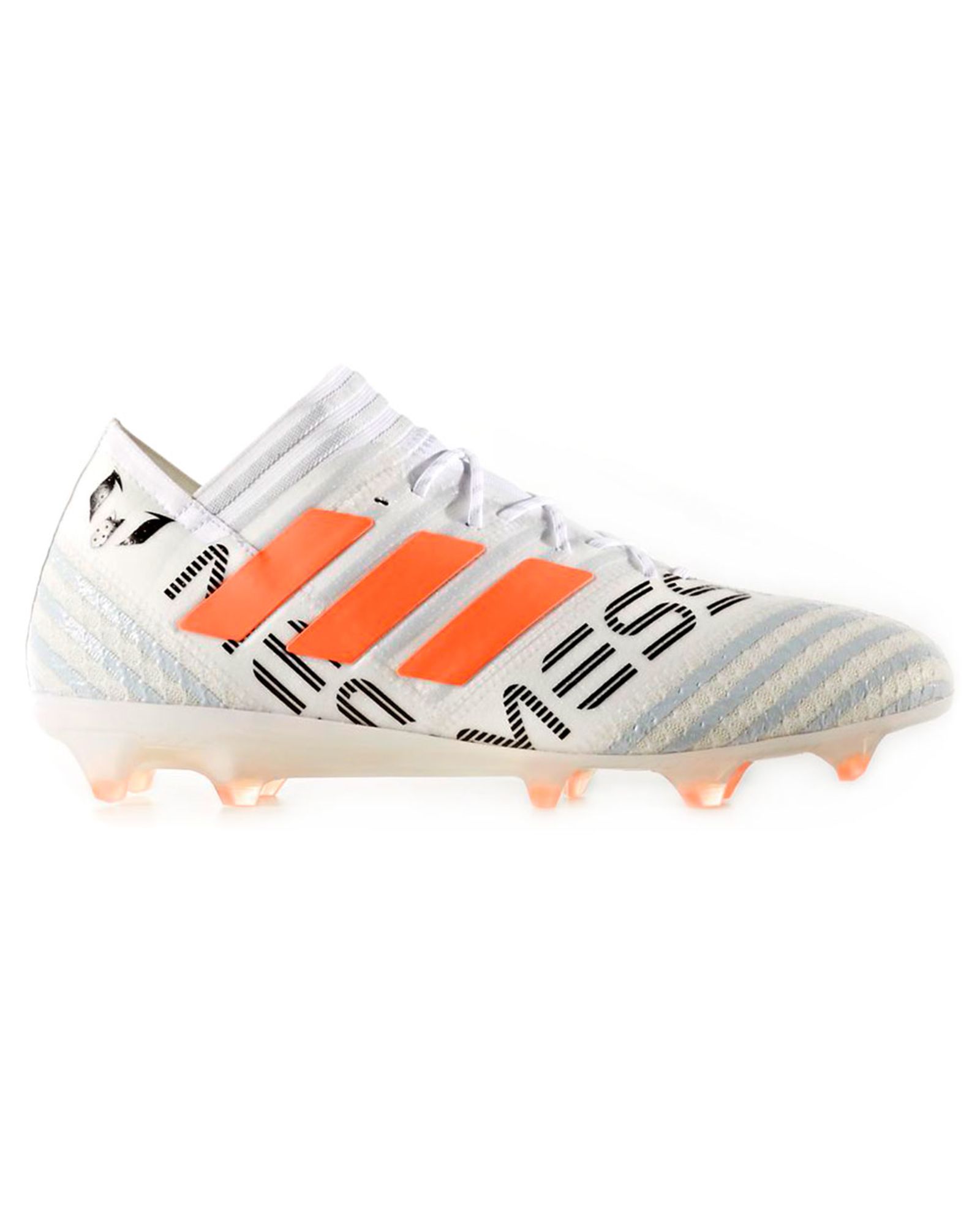 Botas de Fútbol Nemeziz Messi 17.1 FG Blanco Naranja - Fútbol Factory