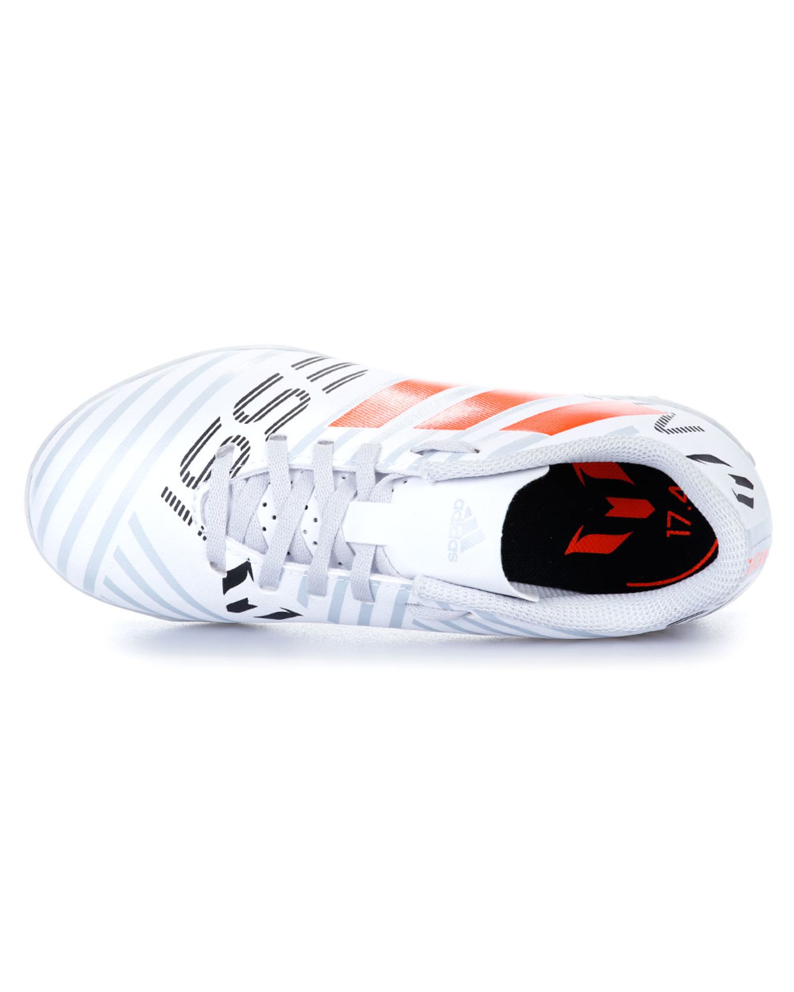 Botas de Fútbol Nemeziz Messi 17.4 Turf Junior Blanco Naranja - Fútbol Factory