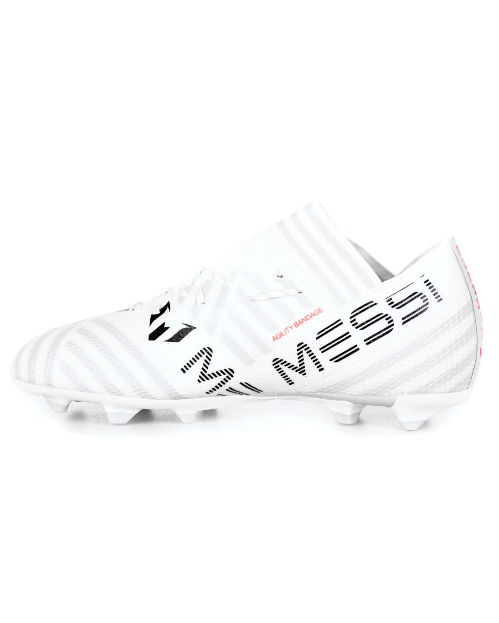 Botas de Fútbol Nemeziz Messi 17.1 FG Junior Blanco Naranja - Fútbol Factory