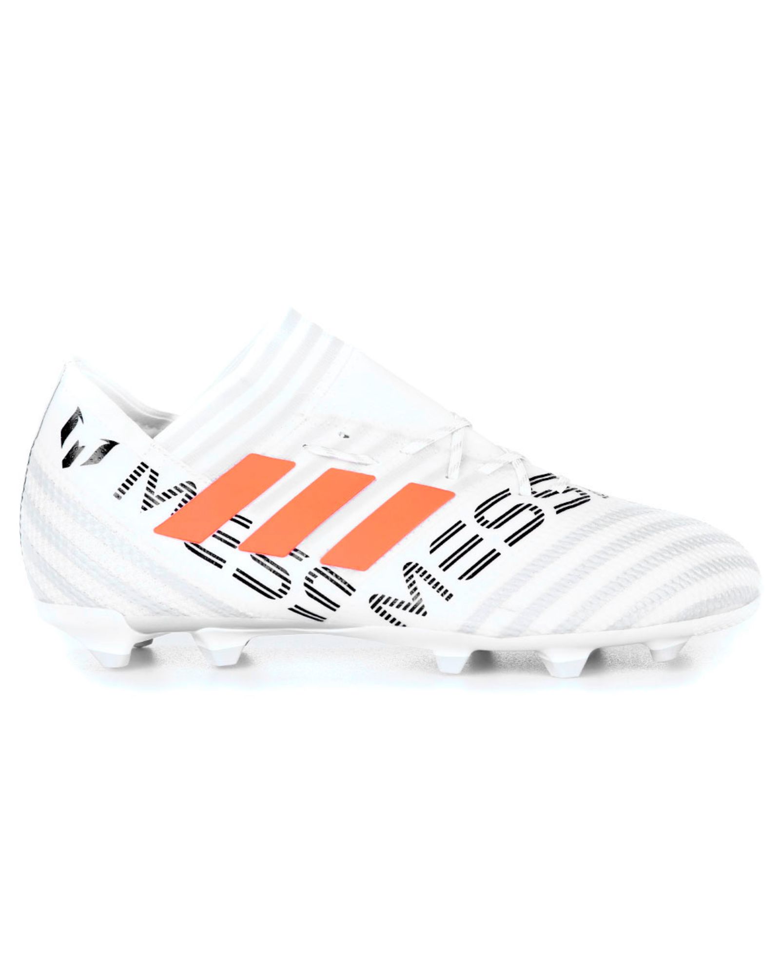 Botas de Fútbol Nemeziz Messi 17.1 FG Junior Blanco Naranja - Fútbol Factory